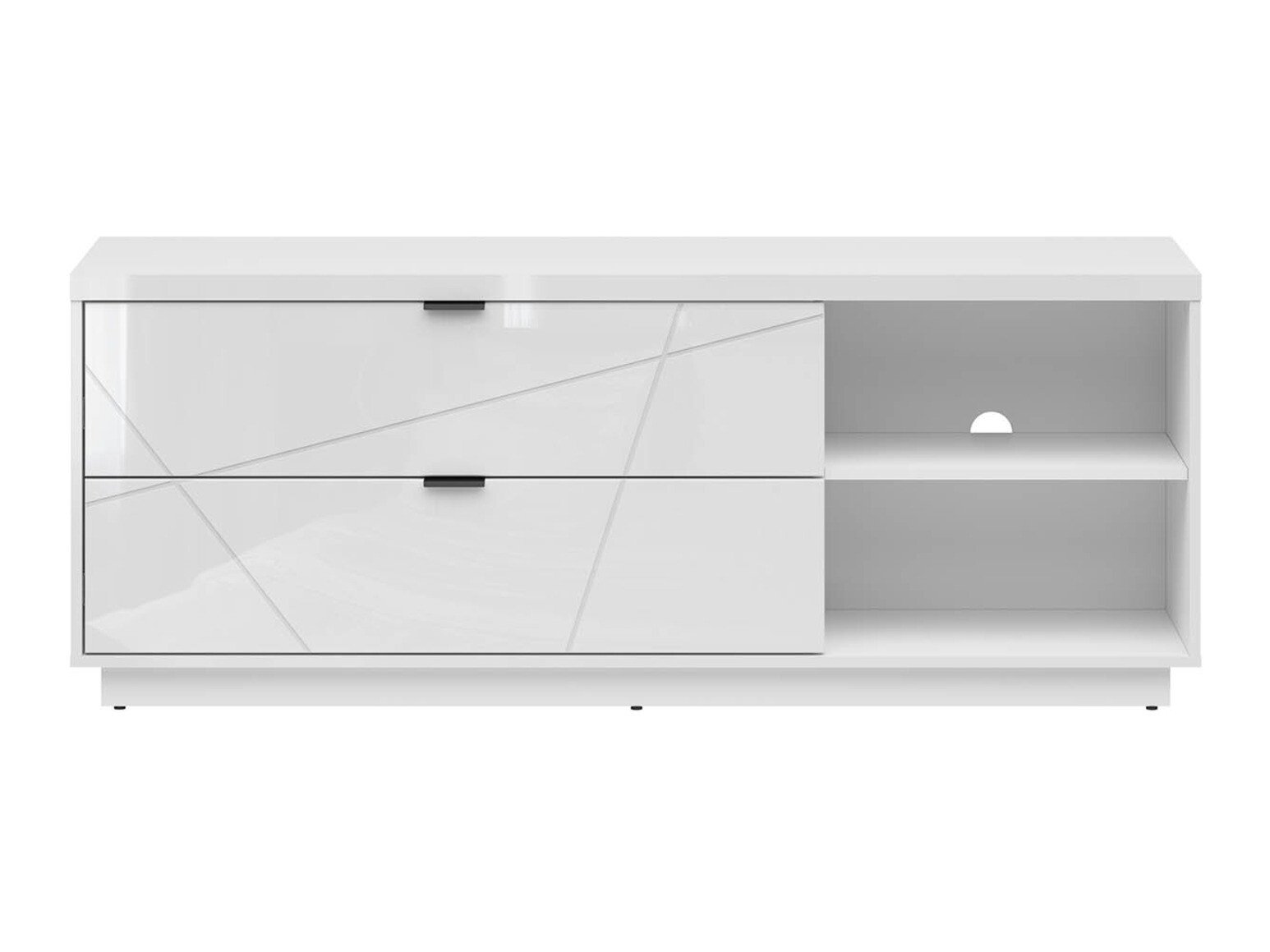 TV stand Fivale 104 (Glossy white + White)