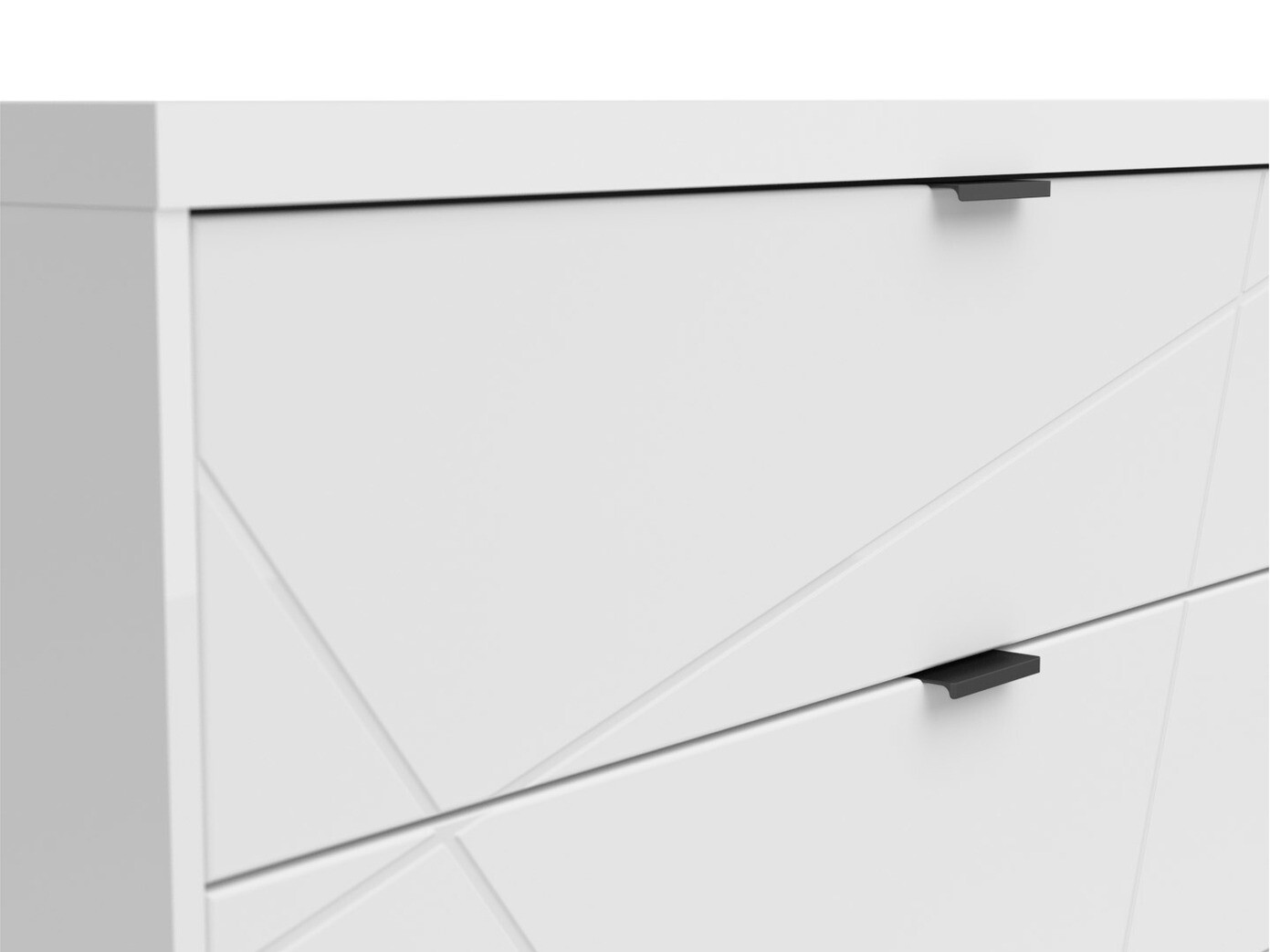 TV stand Fivale 104 (Glossy white + White)