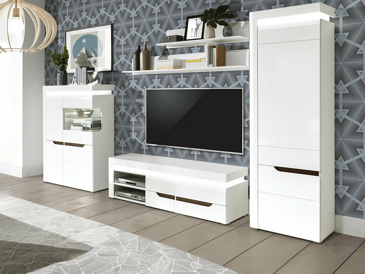 Sideboard Revelmi 104 (Glossy white + White)