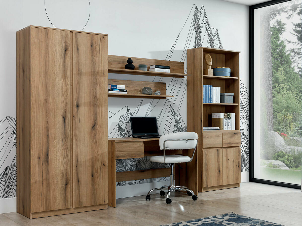 Wardrobe Catelbi 107 (Oak)