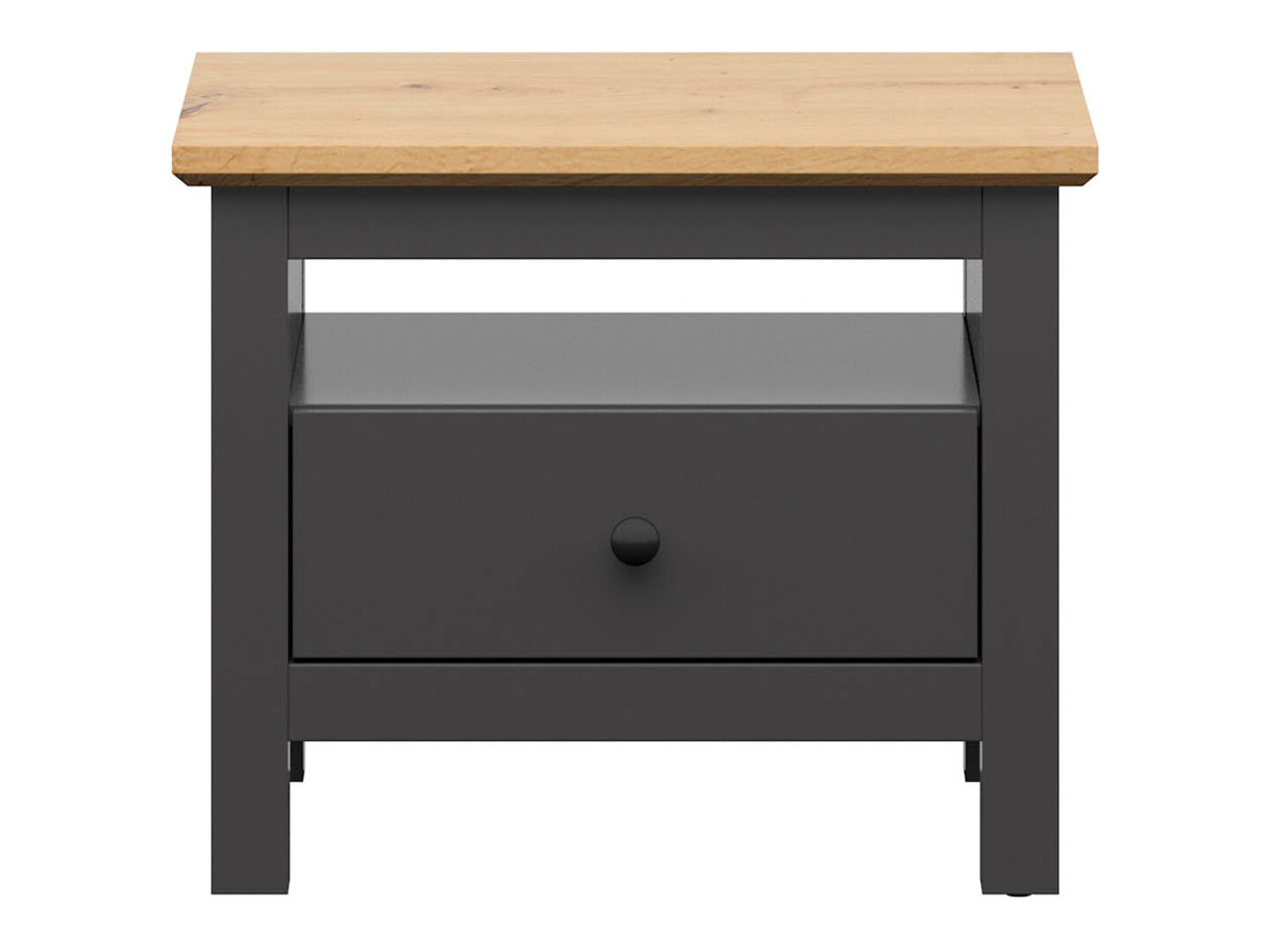 Bedside table Sordoro 100 (Graphite + Artisan oak)
