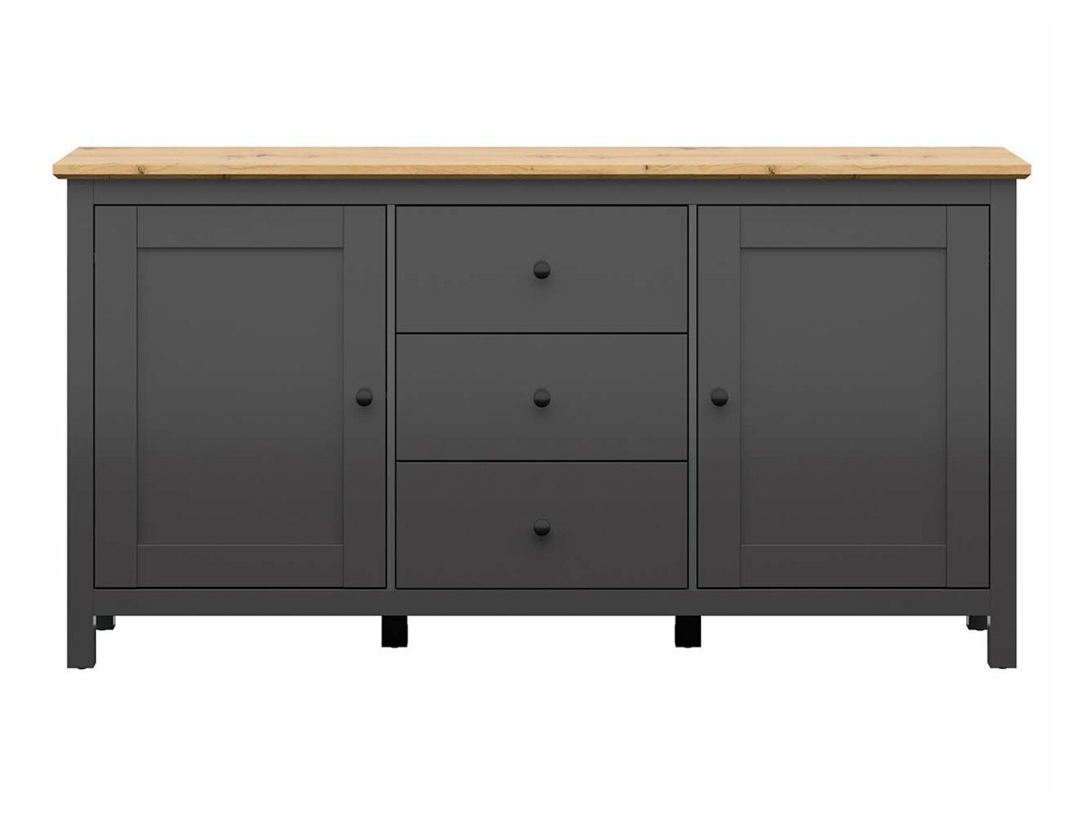 Chest of drawers Sordoro 101 (Graphite + Artisan oak)