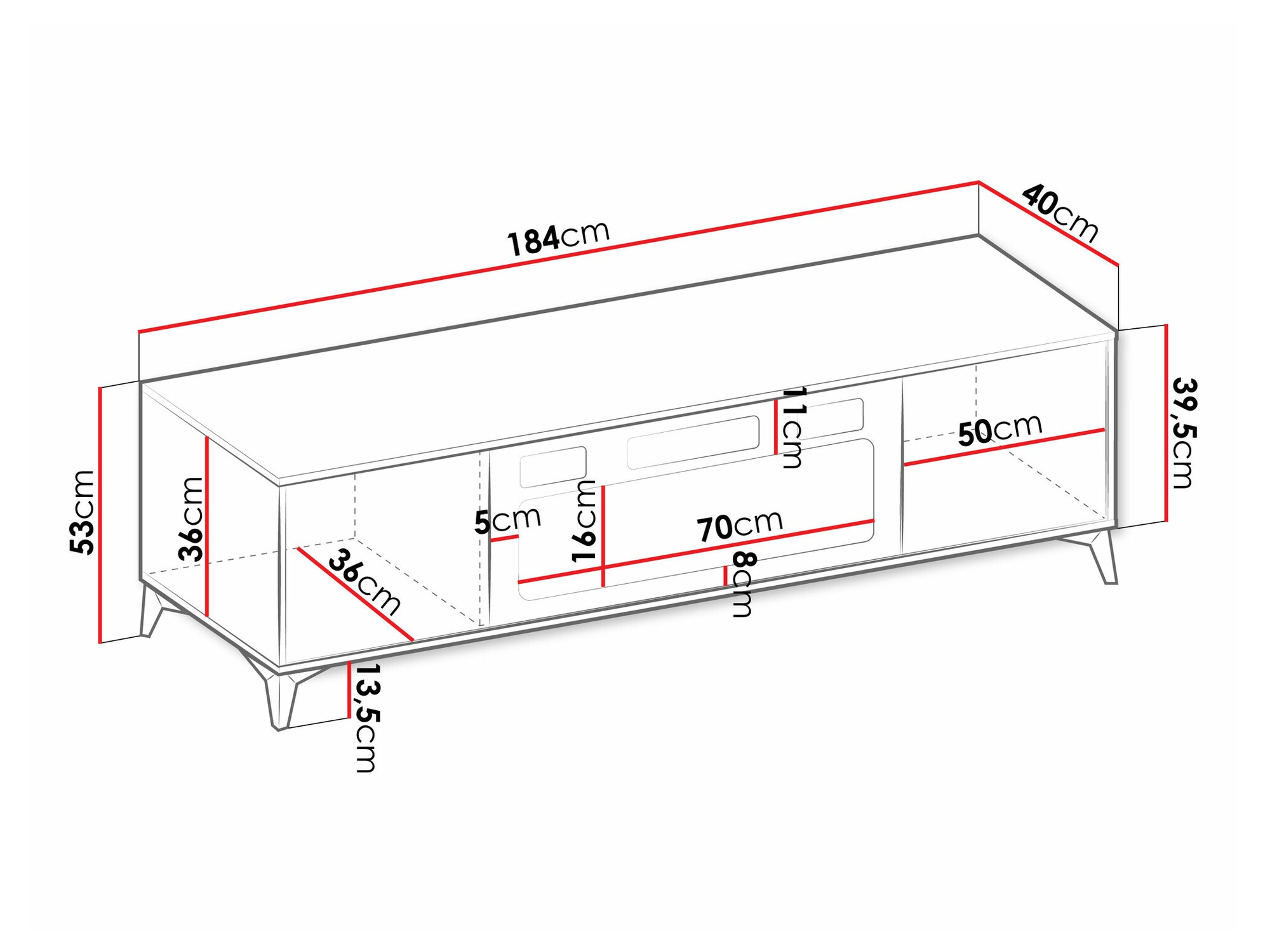 TV stand Comfivo Citrus II