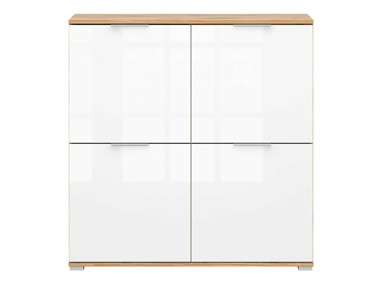 Sideboard Tivetra 103 (Wotan Oak + Glossy white)