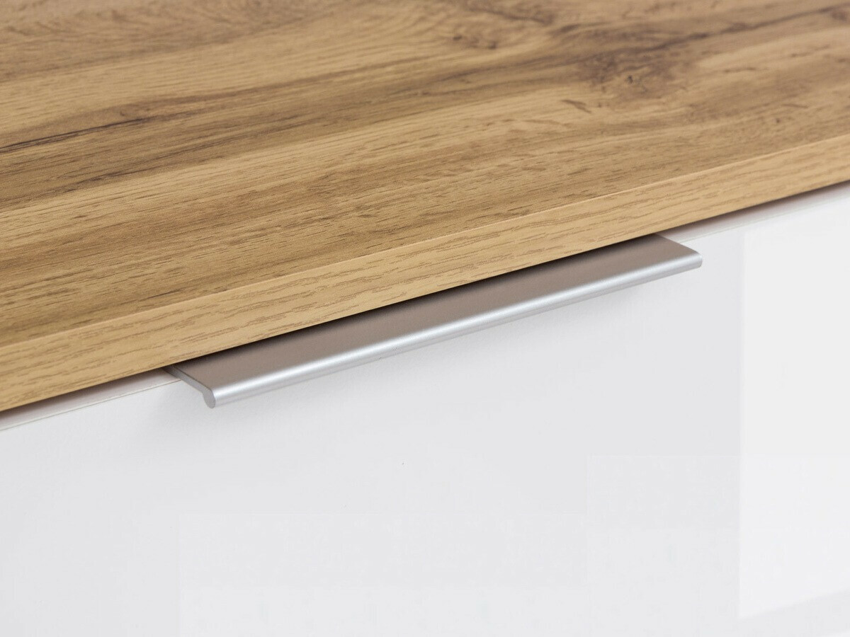 Sideboard Tivetra 103 (Wotan Oak + Glossy white)