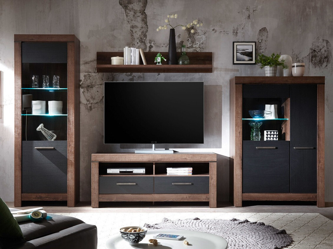 Living room set Dunfelu 105 (Monastery oak + black oak)