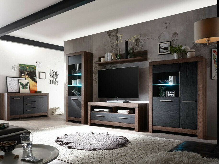 Living room set Dunfelu 105 (Monastery oak + black oak)