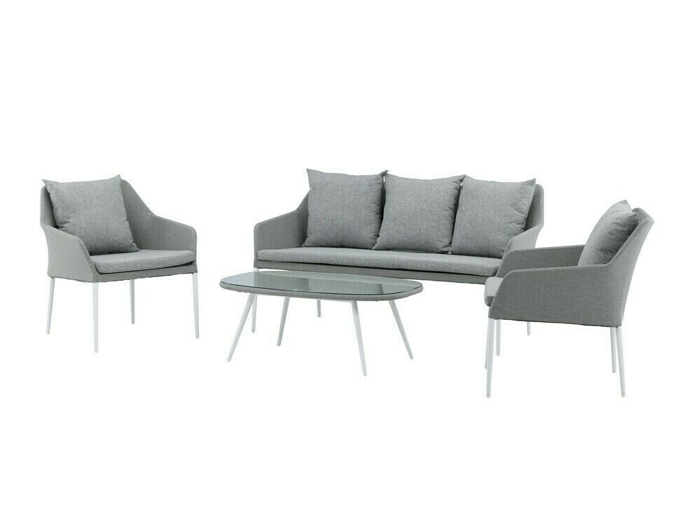 Outdoor furniture set Dallas 3116 (Light grey + White)