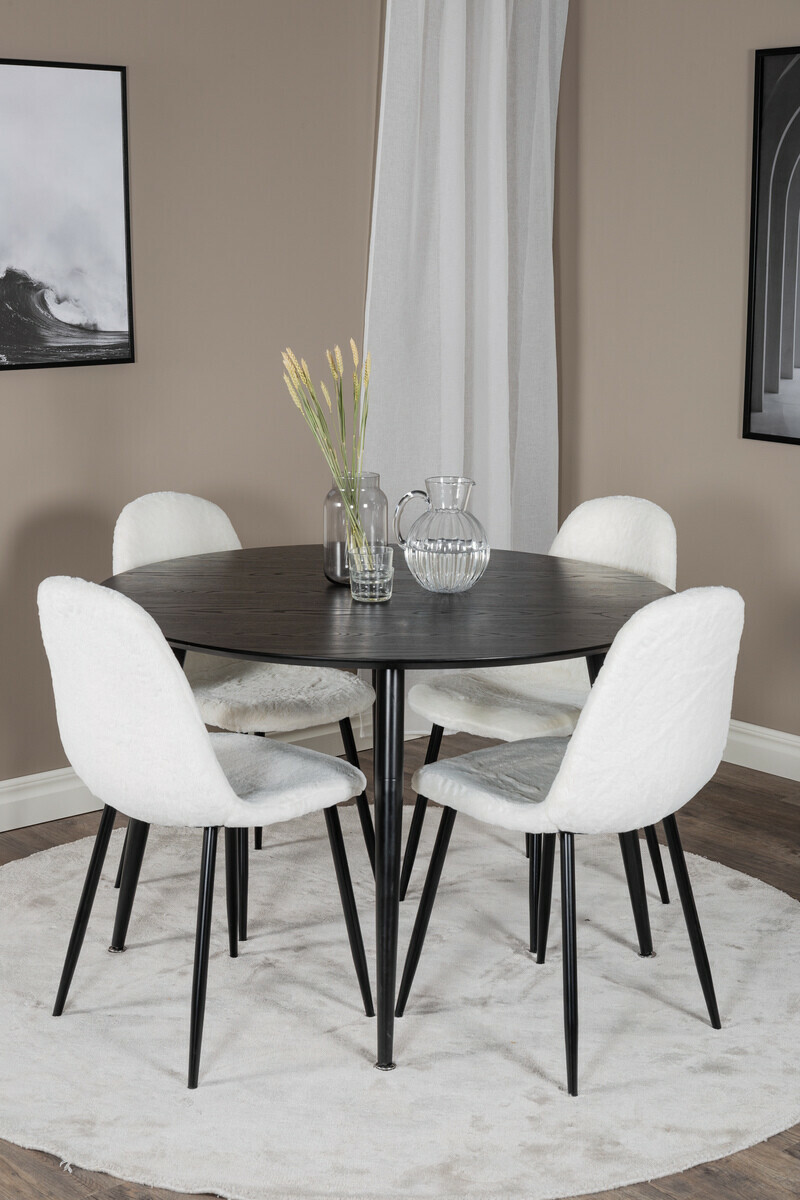 Chair Dallas 201 (White + Black)
