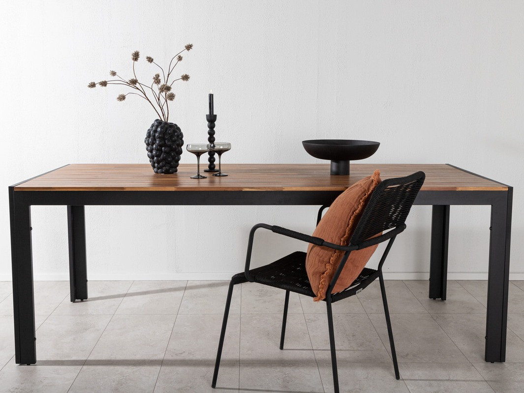 Outdoor table Dallas 673 (Acacia + Black)