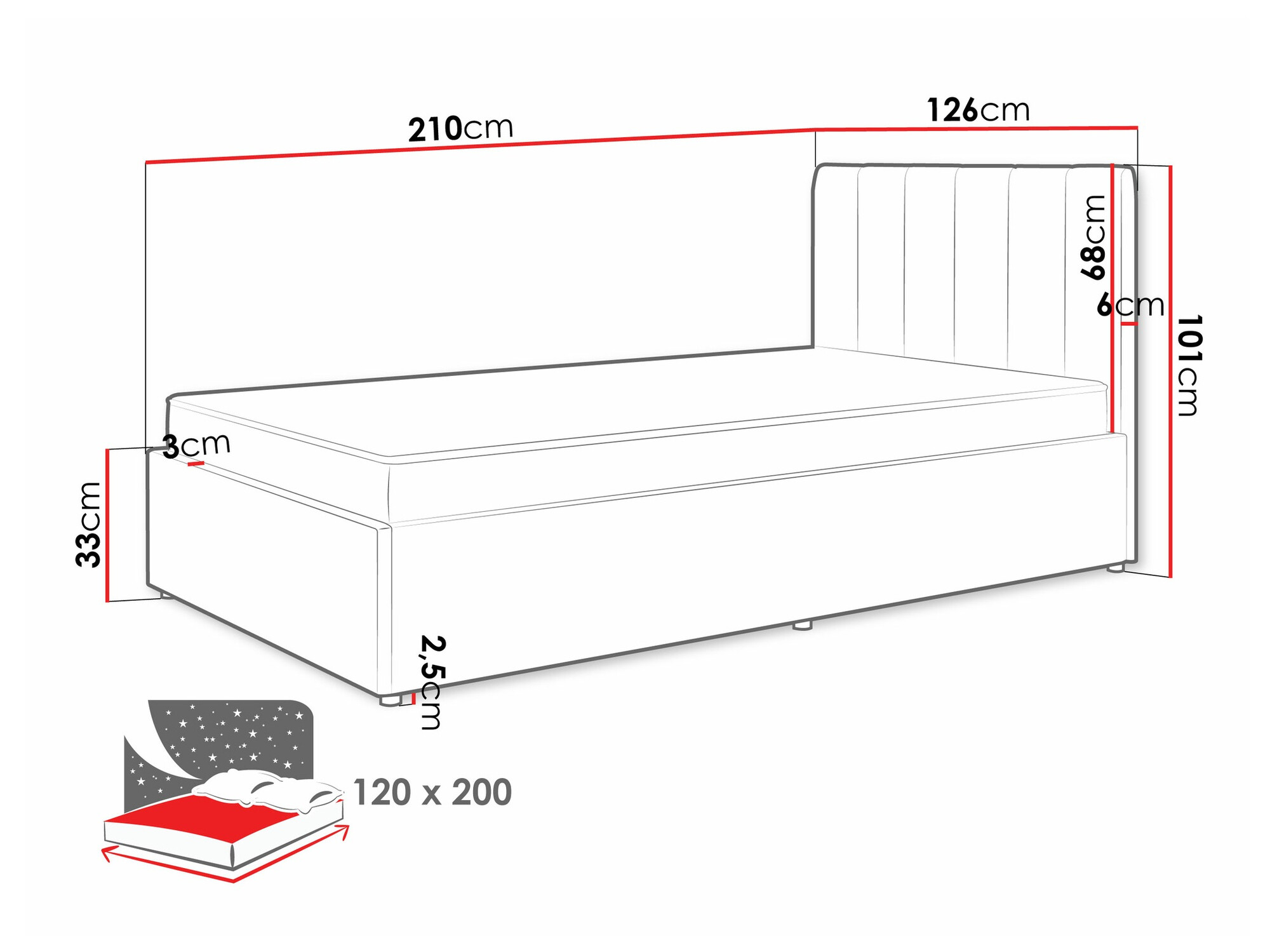 Bed Mormavu 111 (Cloud 82)