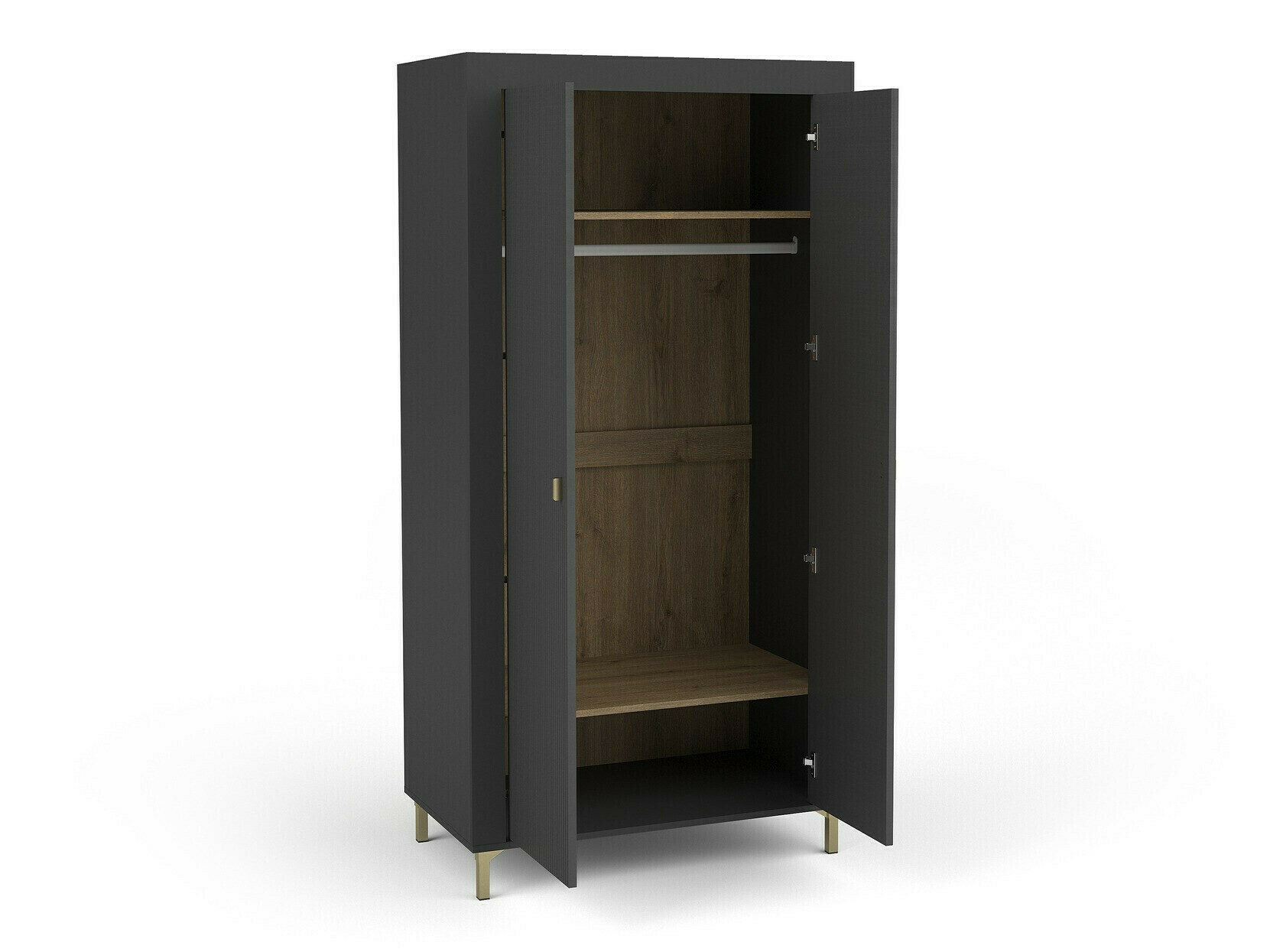 Bedroom set Mormavu 112 (Matte black + Beige)