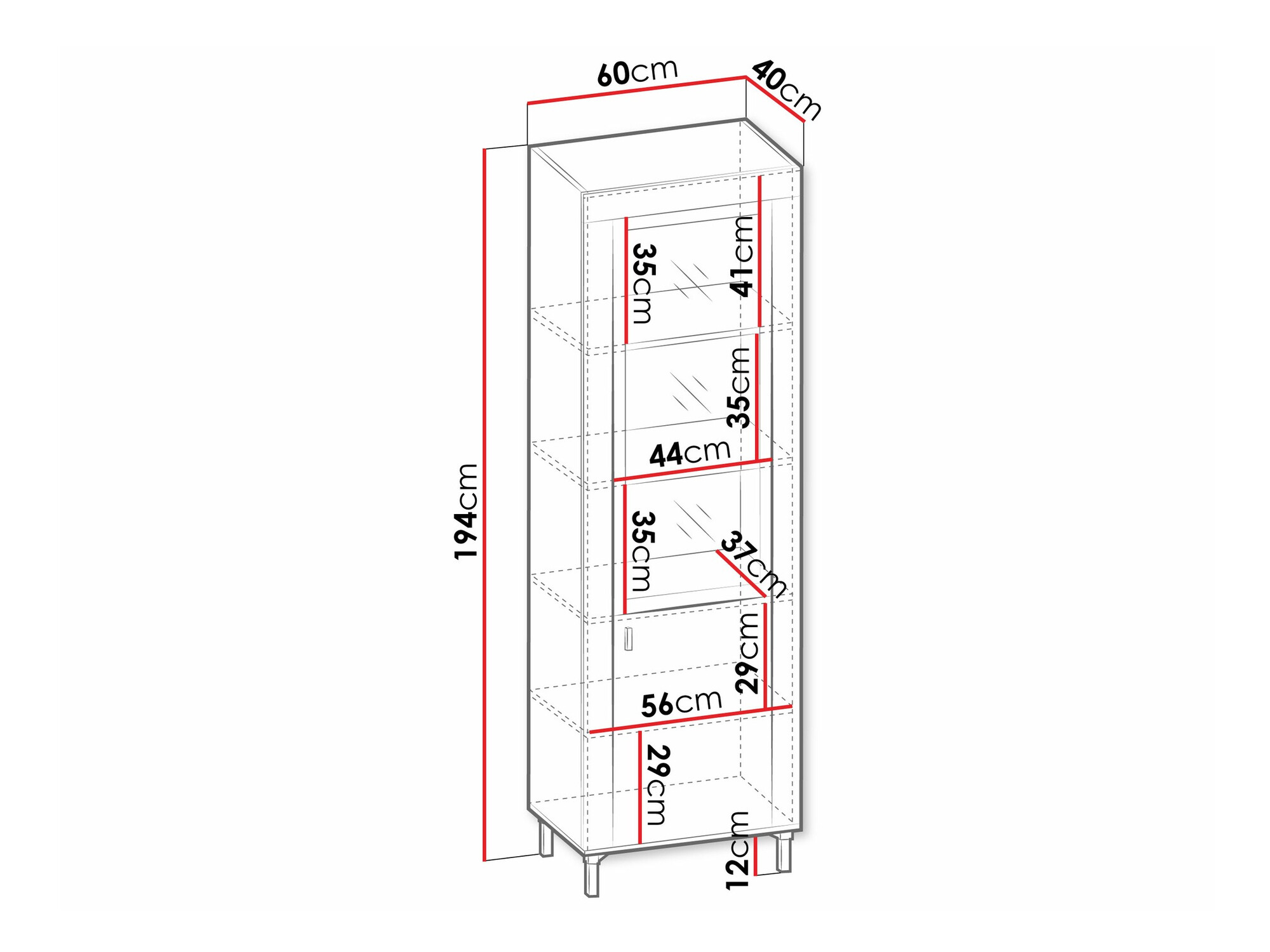 Bookcase Mormavu 104 (Matte white)