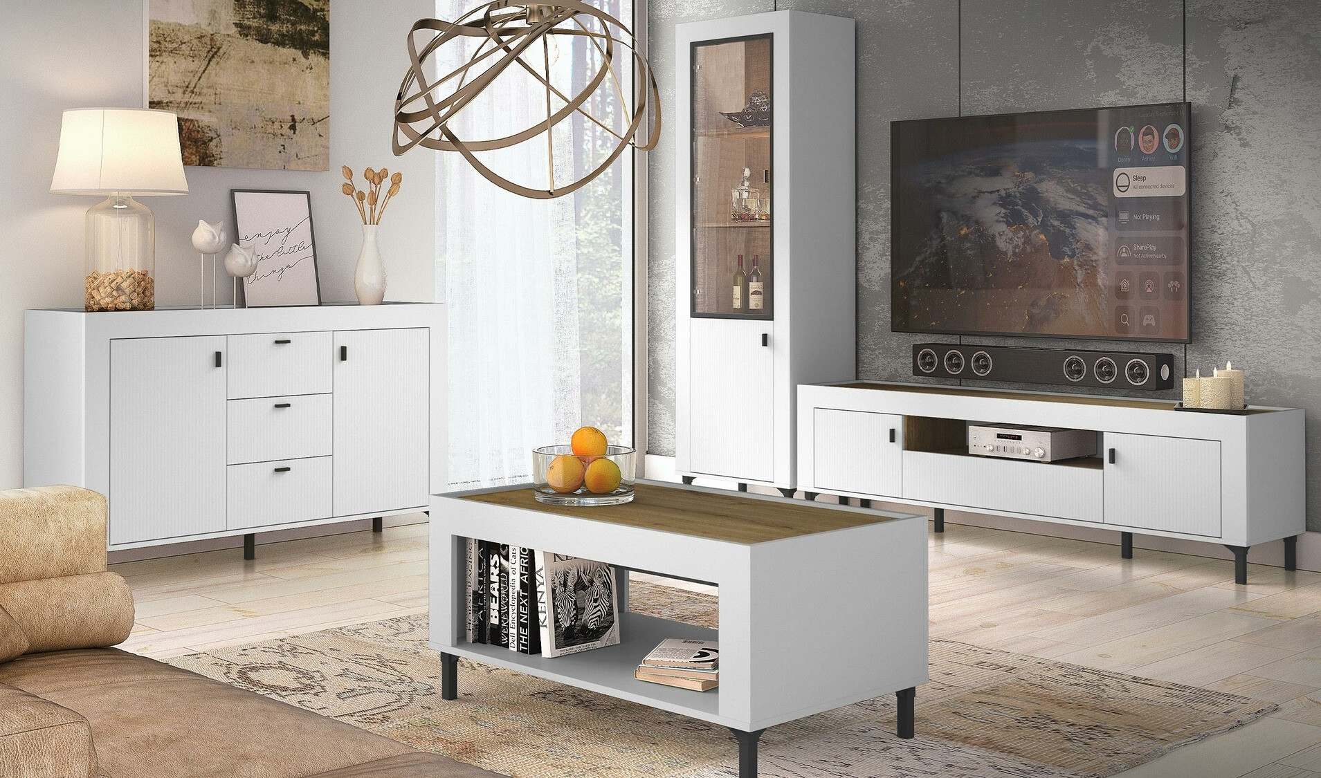 Chest of drawers Mormavu 103 (Matte white)