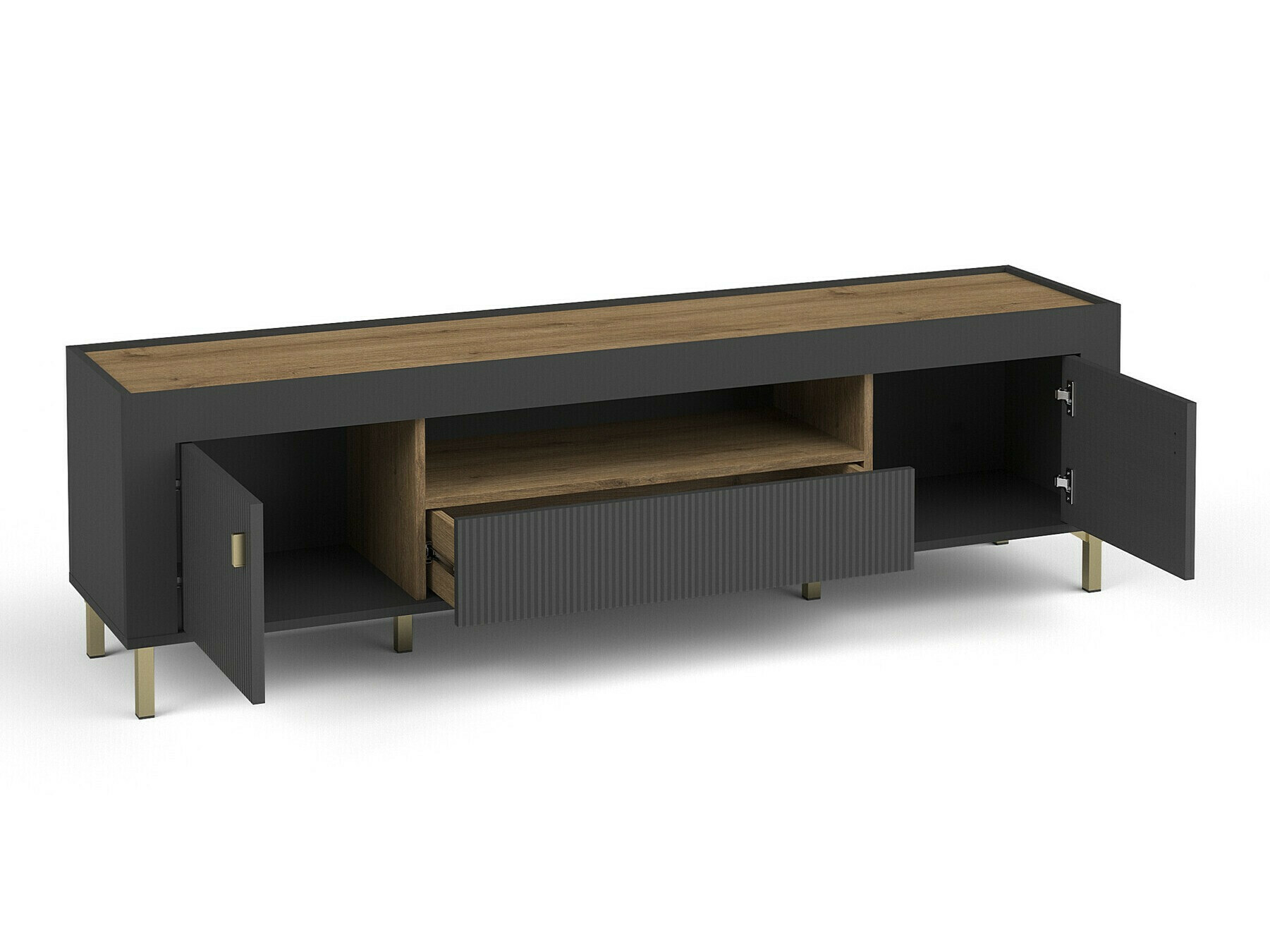 Living room set Mormavu 115 (Matte black)