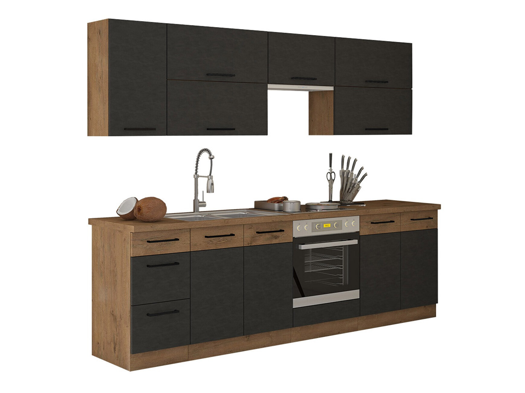 Modular kitchen set Wood Grey 135