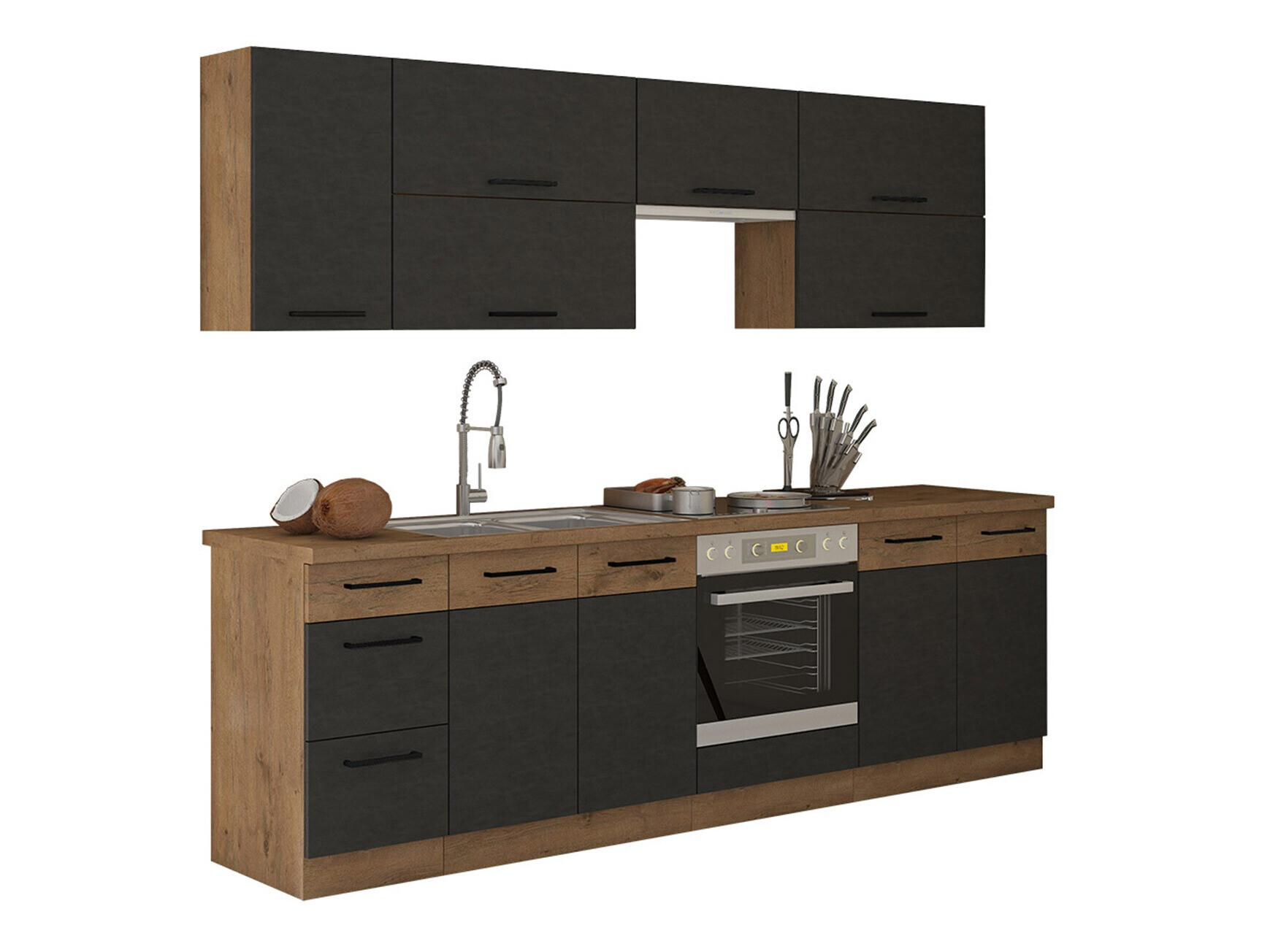 Modular kitchen set Wood Grey 135
