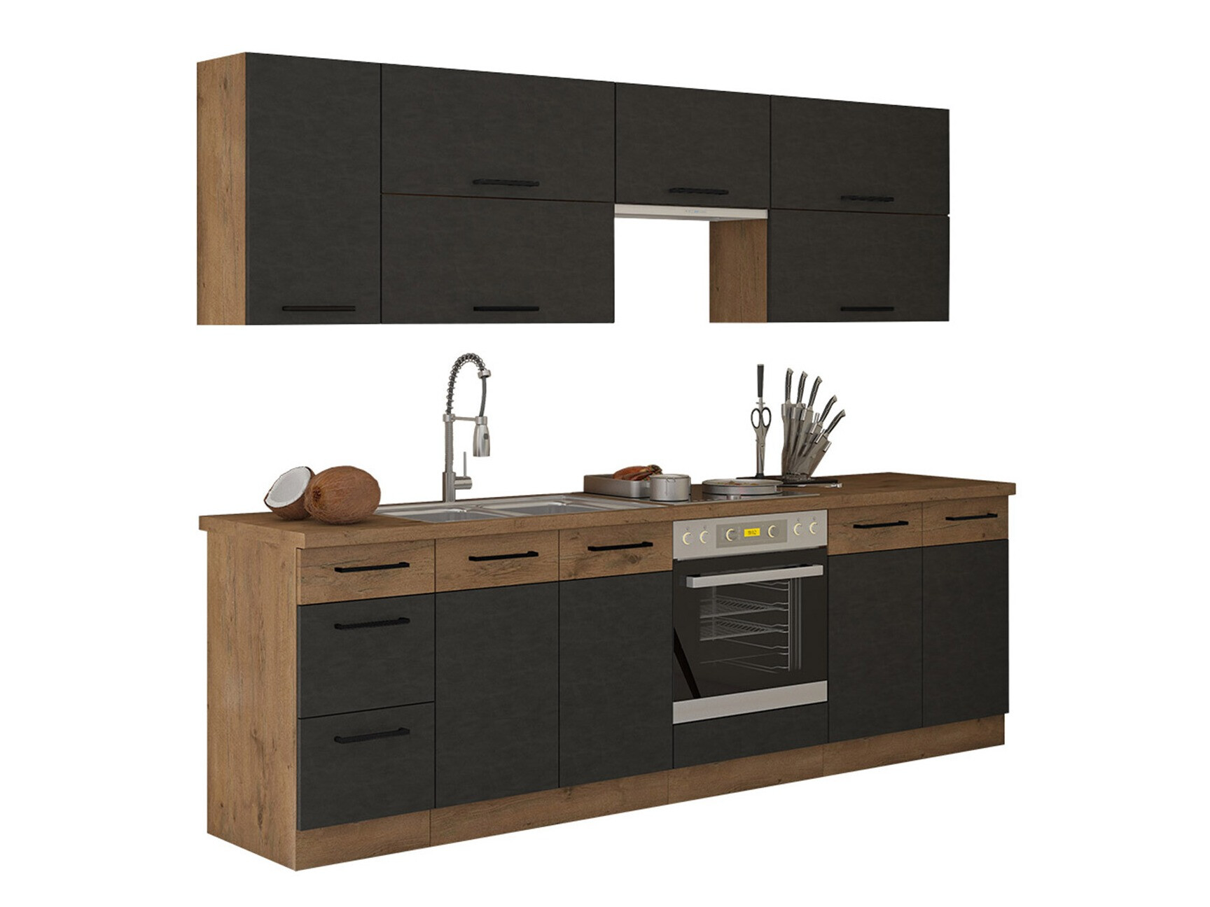 Modular kitchen set Wood Grey 135
