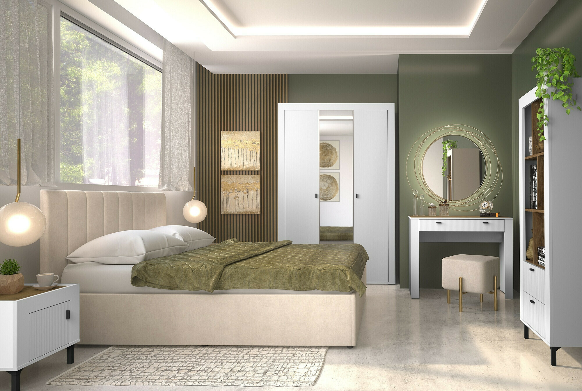 Wardrobe Mormavu 101 (Matte white)