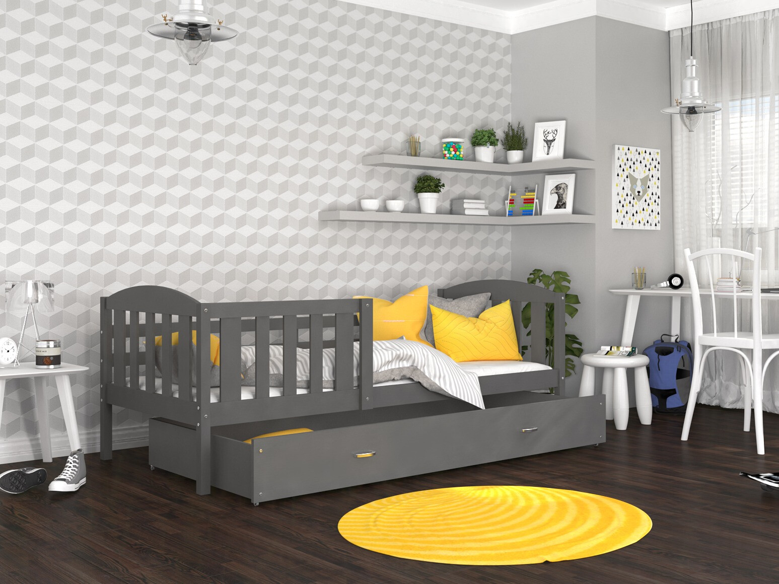Bed Aurora 126 (Grey)