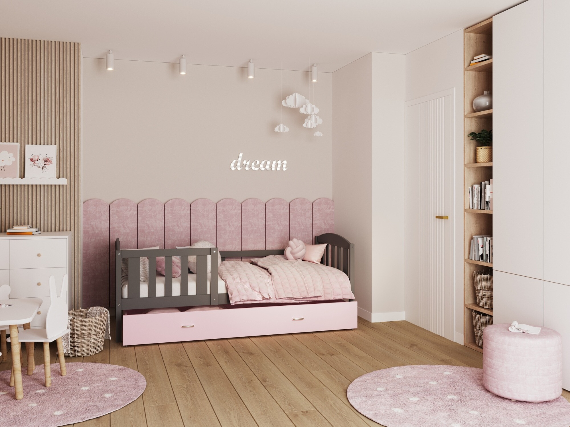 Bed Aurora 126 (Grey)