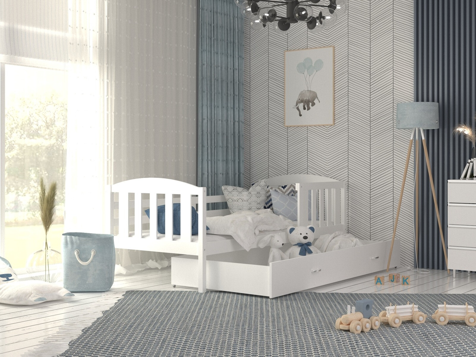 Bed Aurora 126 (White)