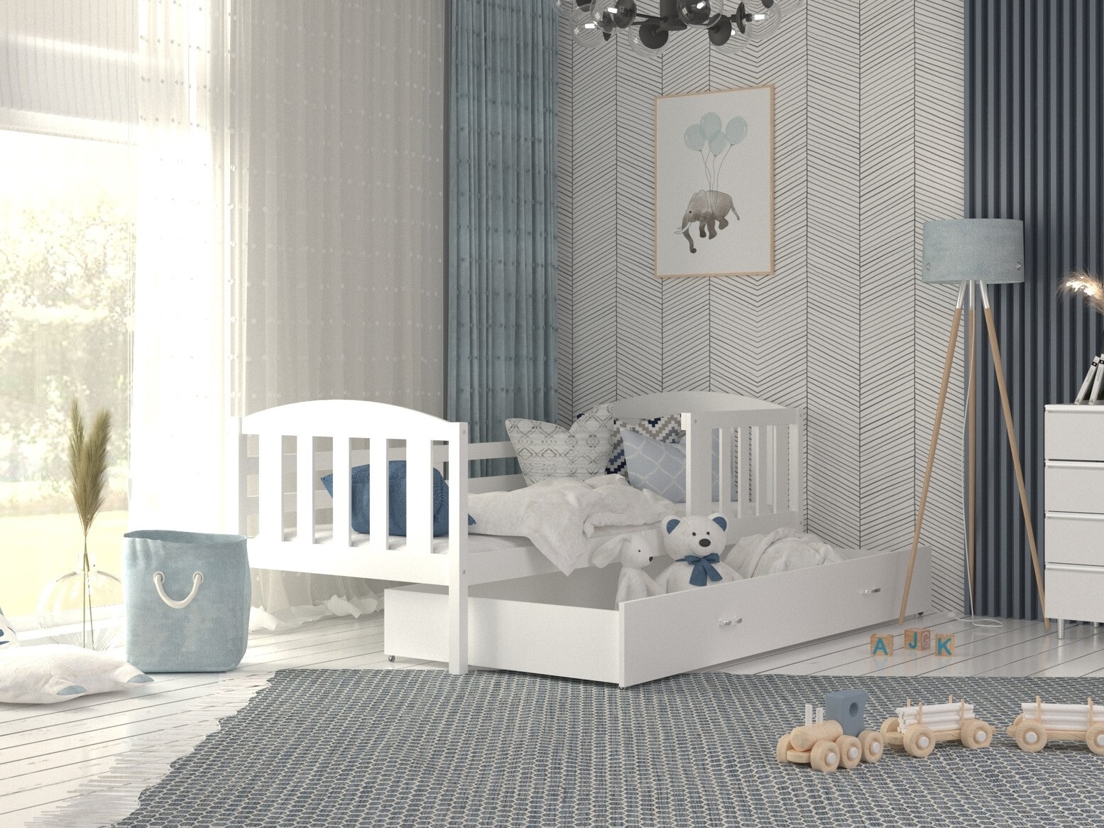 Bed Aurora 126 (White)