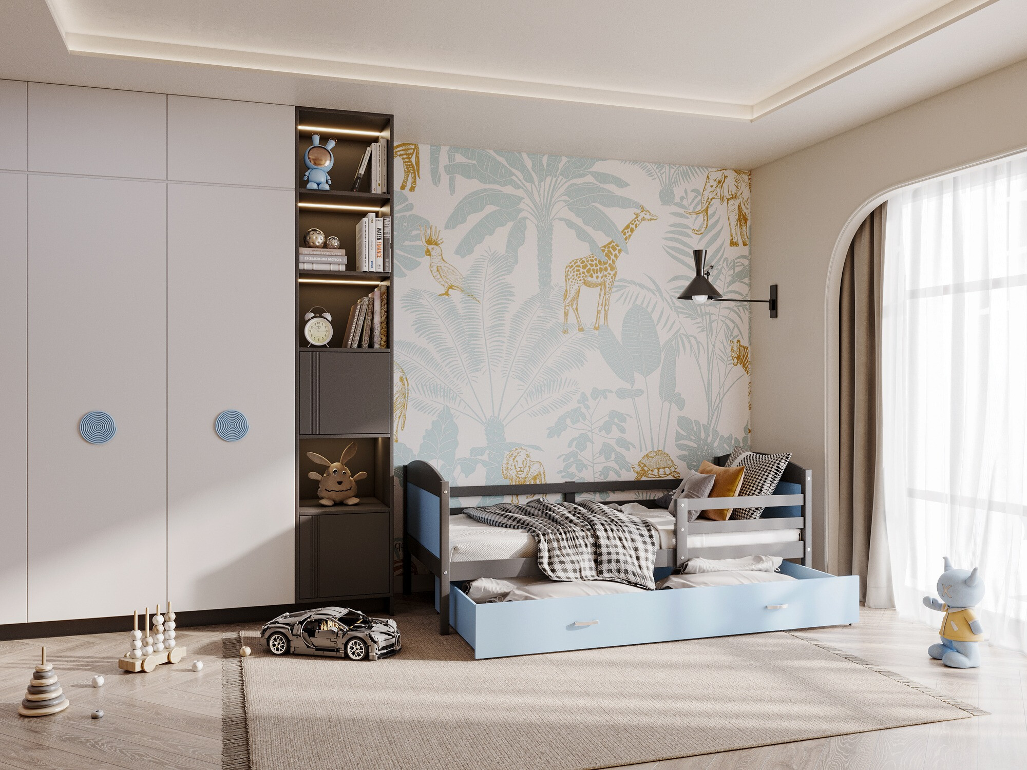 Bed Aurora 129 (Grey)