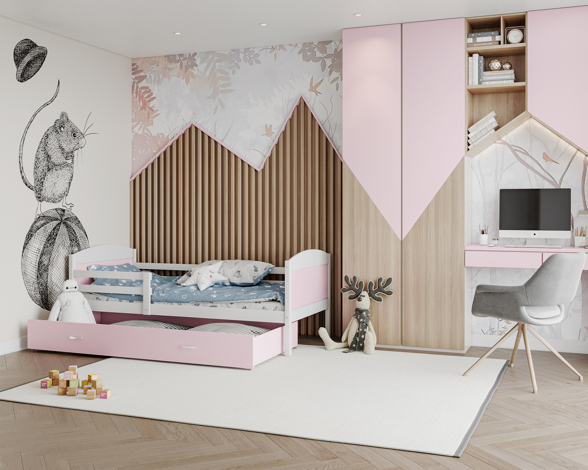 Bed Aurora 129 (White)