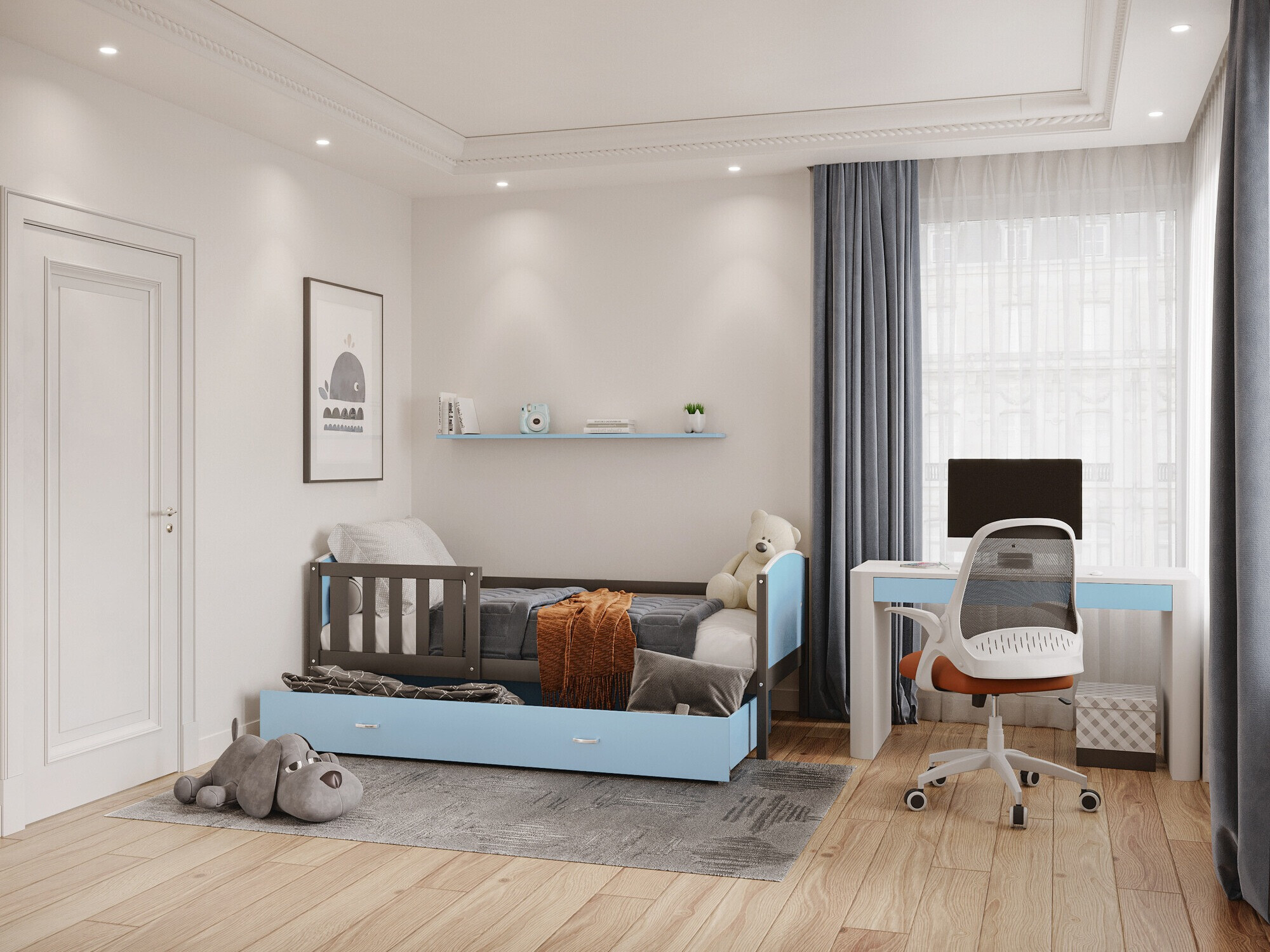 Bed Aurora 131 (Grey)