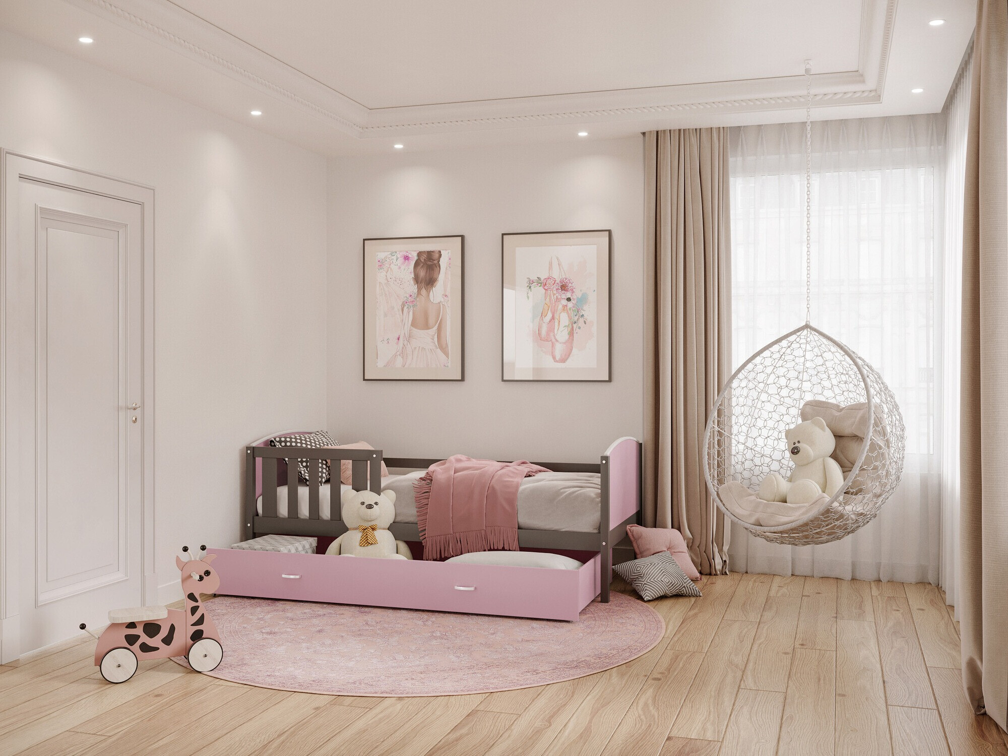 Bed Aurora 131 (Grey)