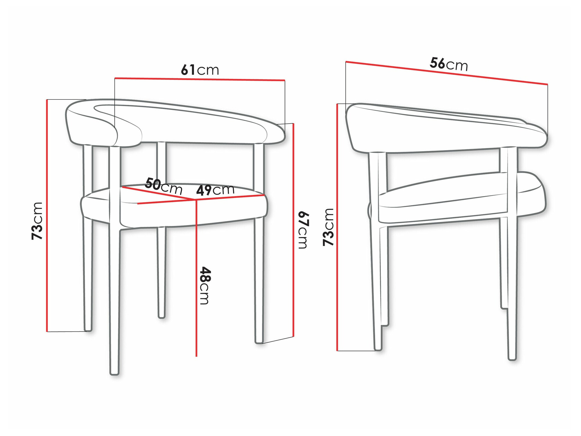 Chair Jackson 110 (Magic Velvet 2209)