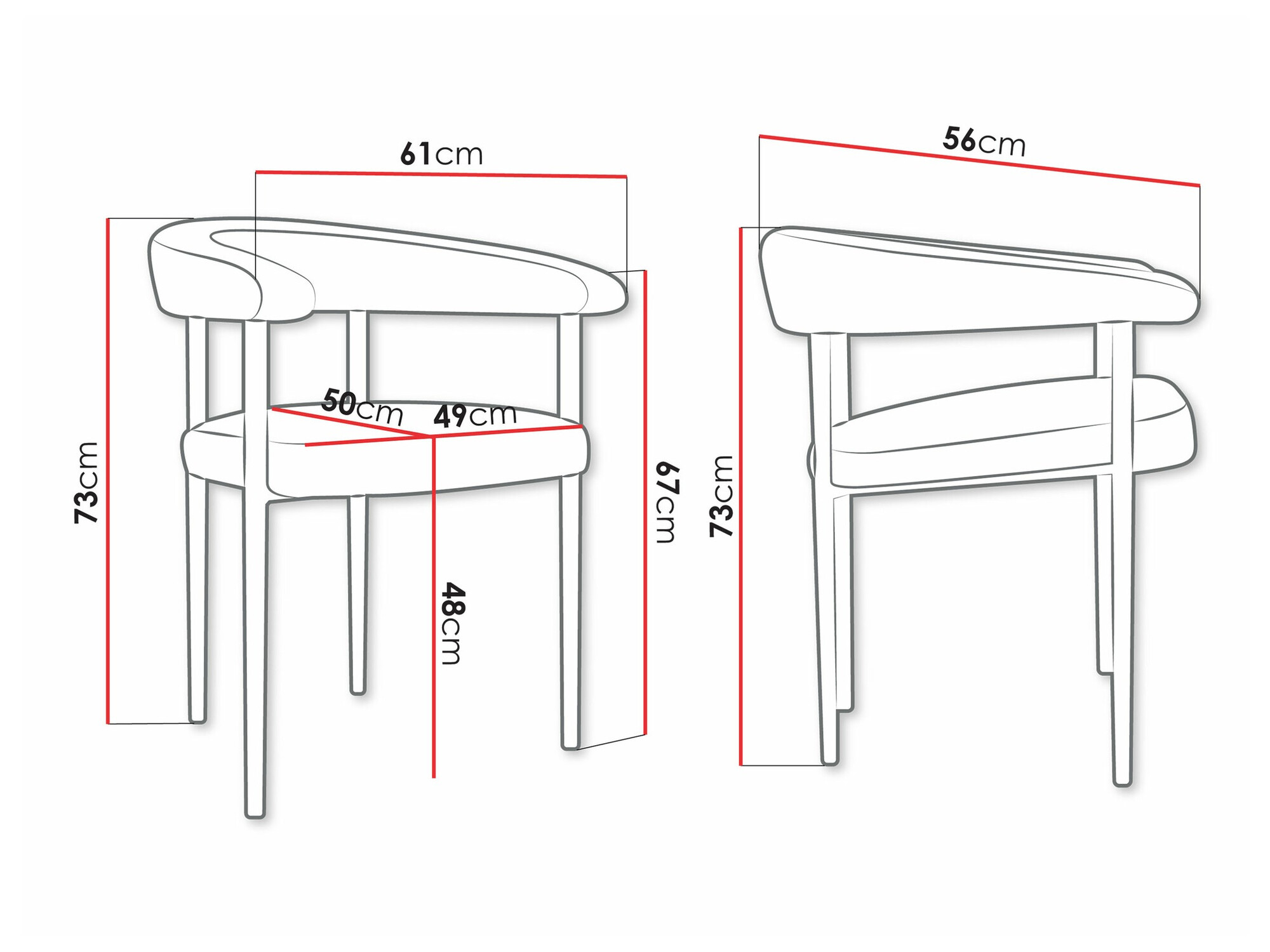 Chair Jackson 110 (Magic Velvet 2250)