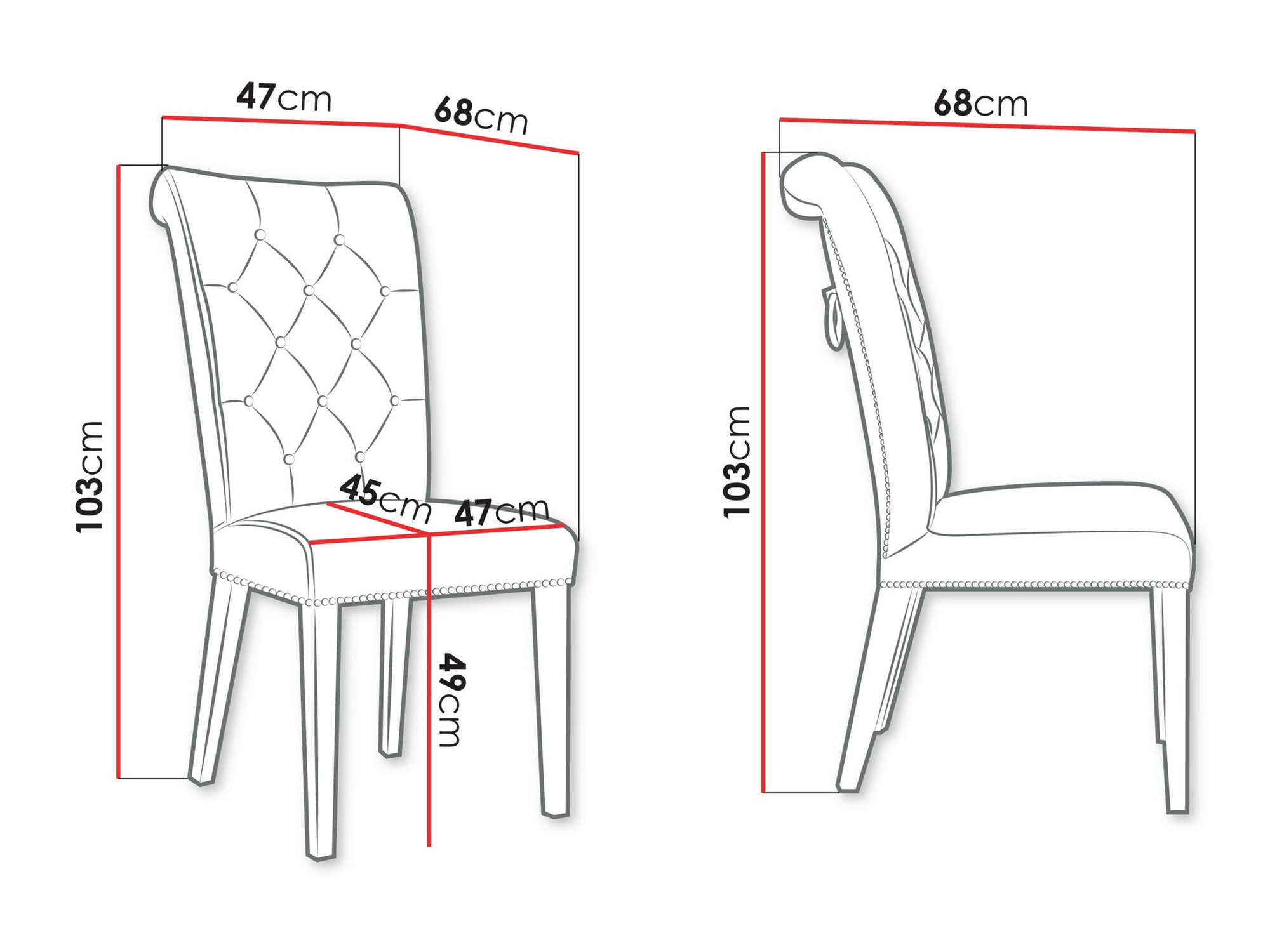 Chair Jackson 111 (Magic Velvet 2219)