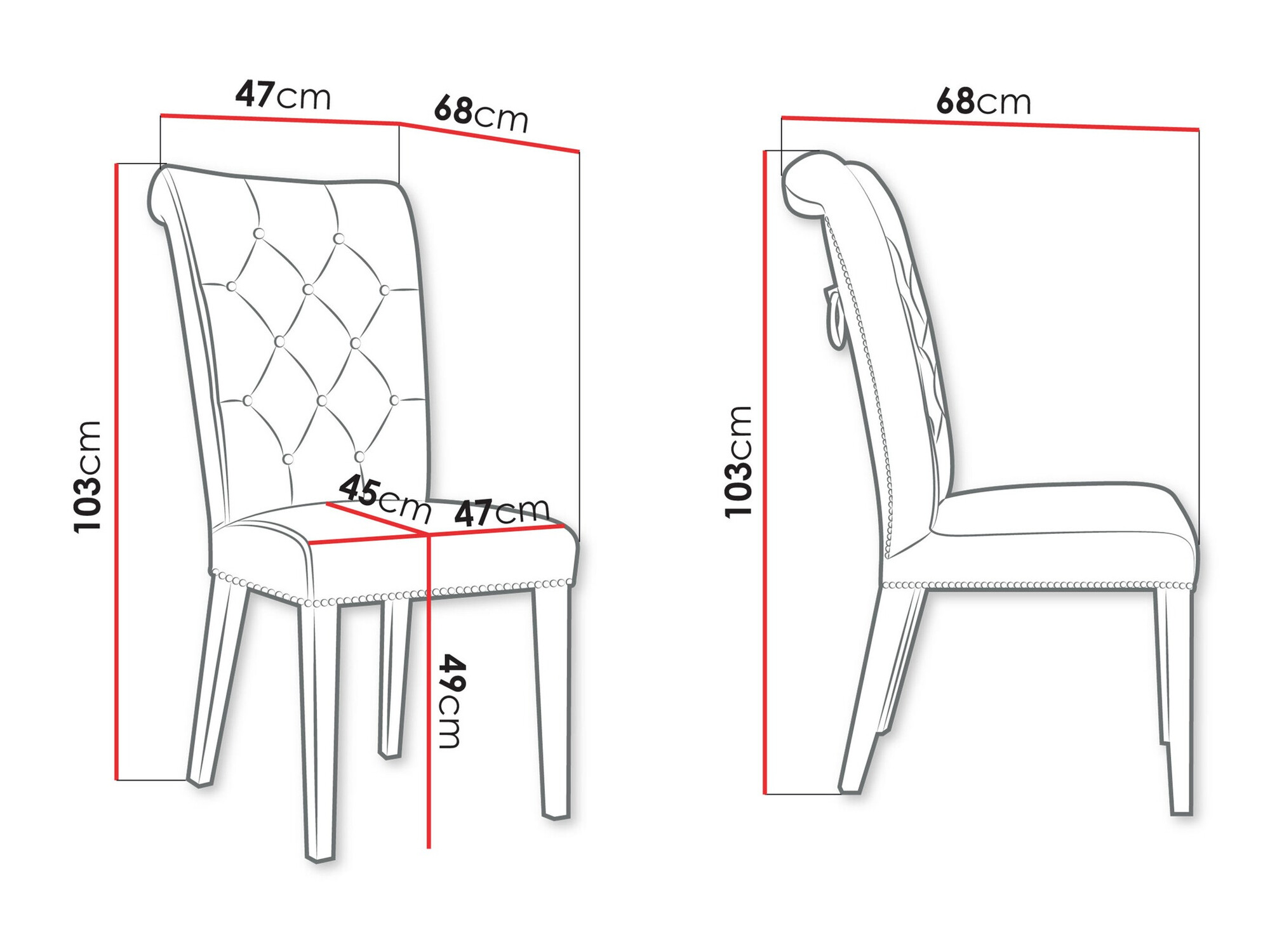 Chair Jackson 111 (Magic Velvet 2258)