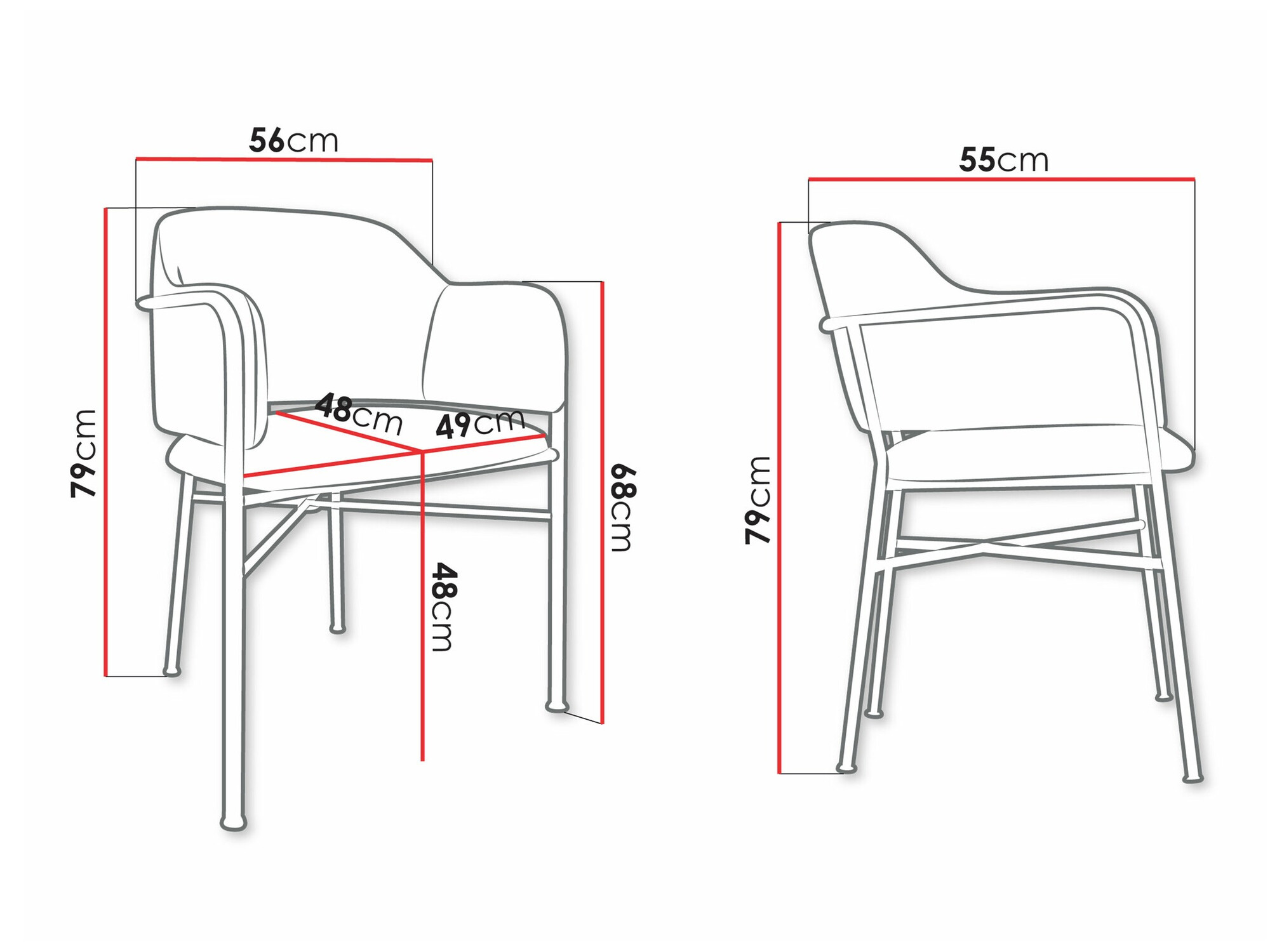 Chair Jackson 113 (Magic Velvet 2209)