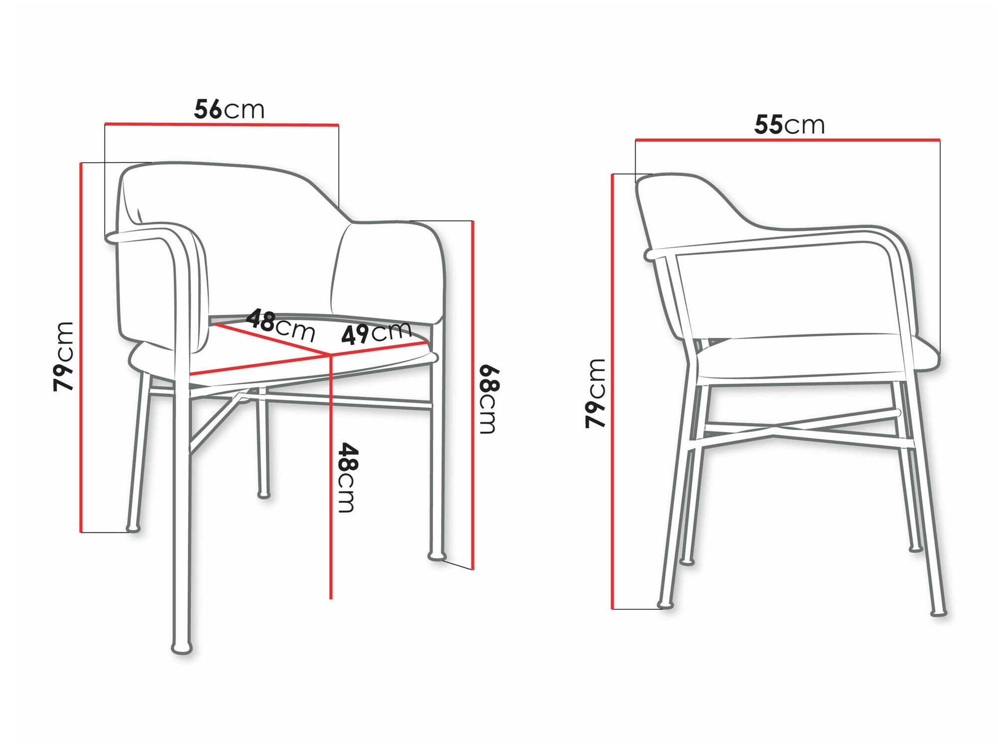 Chair Jackson 113 (Magic Velvet 2219)
