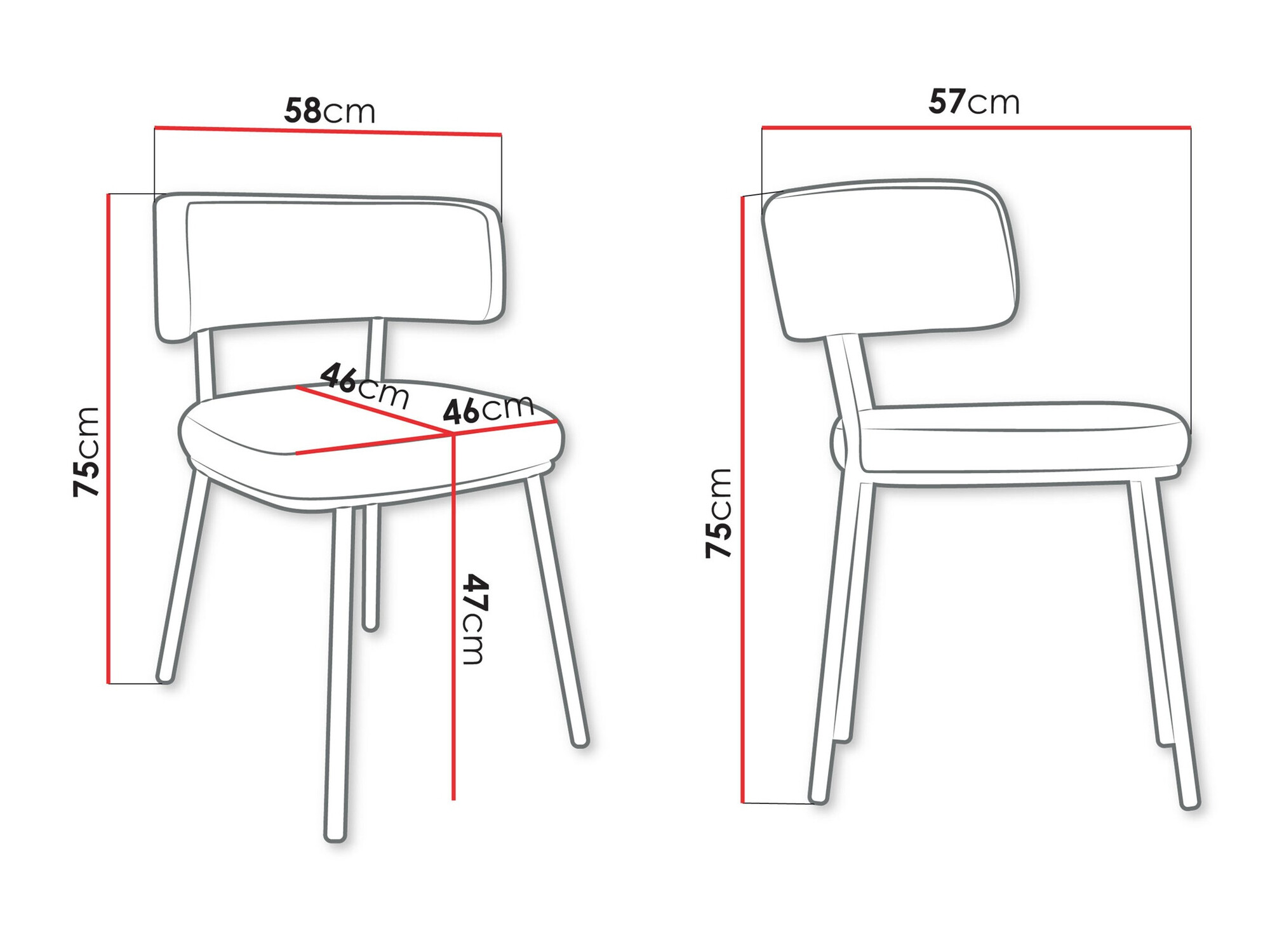 Chair Jackson 114 (Magic Velvet 2209)
