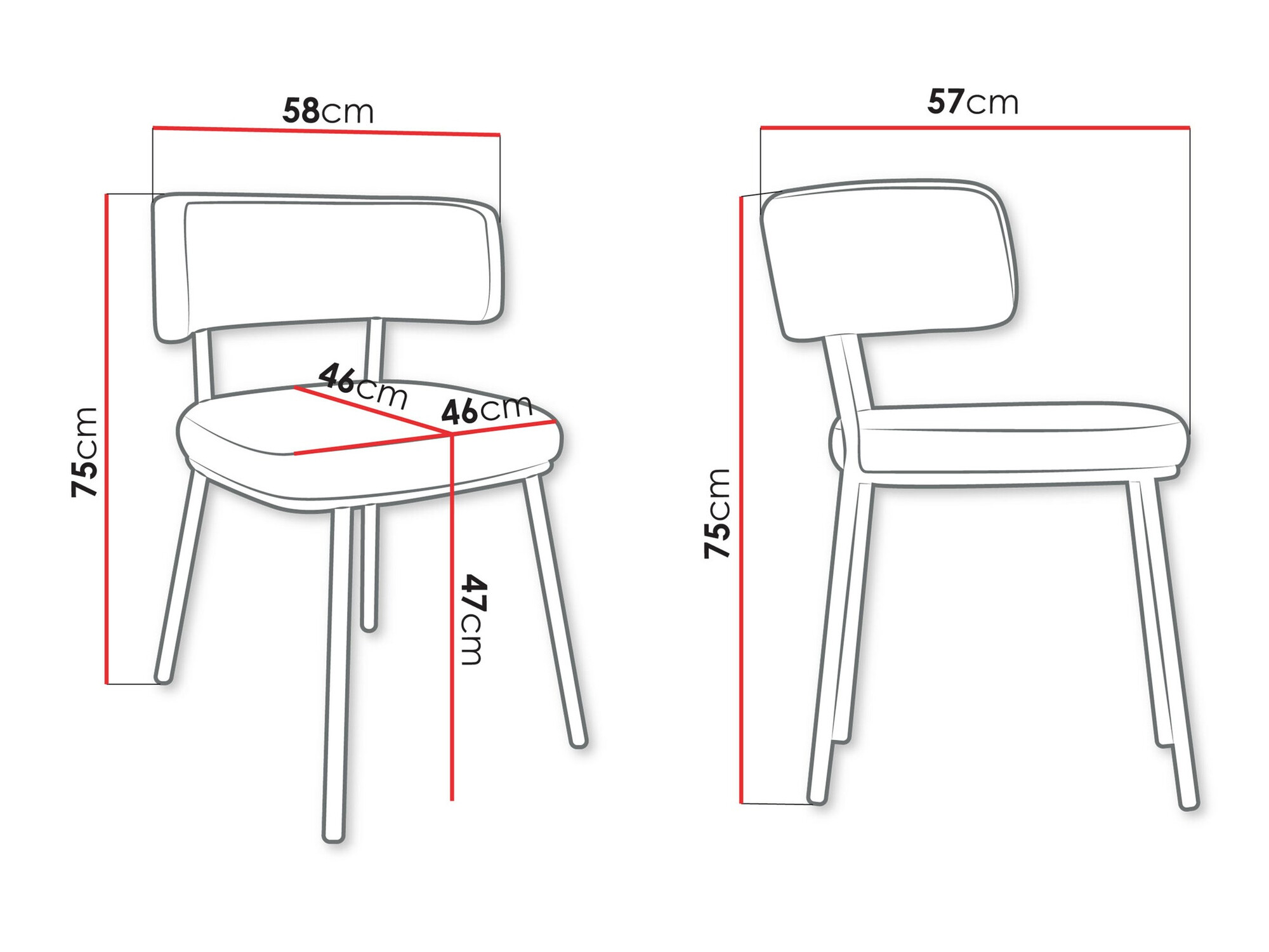 Chair Jackson 114 (Magic Velvet 2219)
