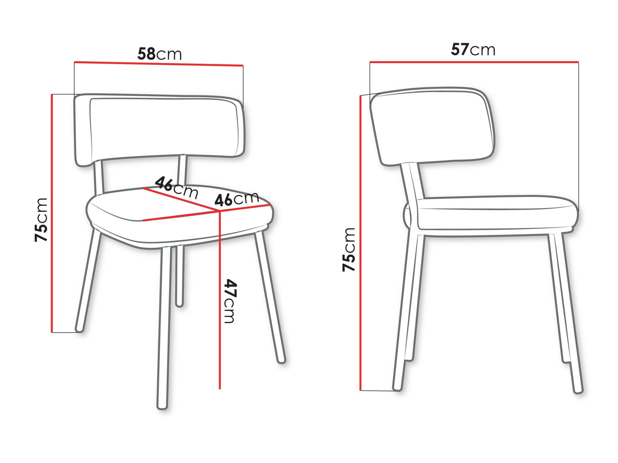 Chair Jackson 114 (Magic Velvet 2250)
