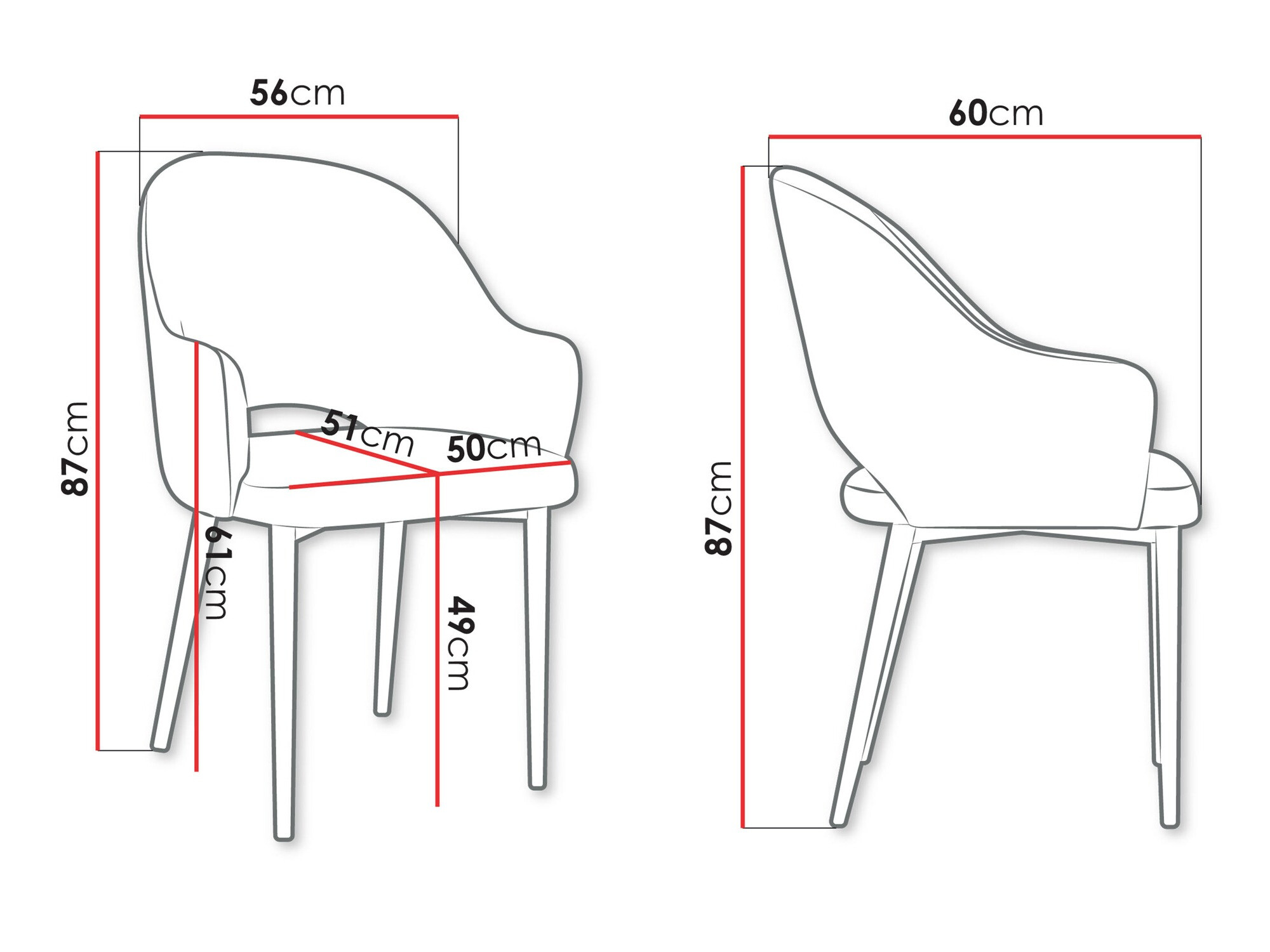 Chair Jackson 116 (Magic Velvet 2219)