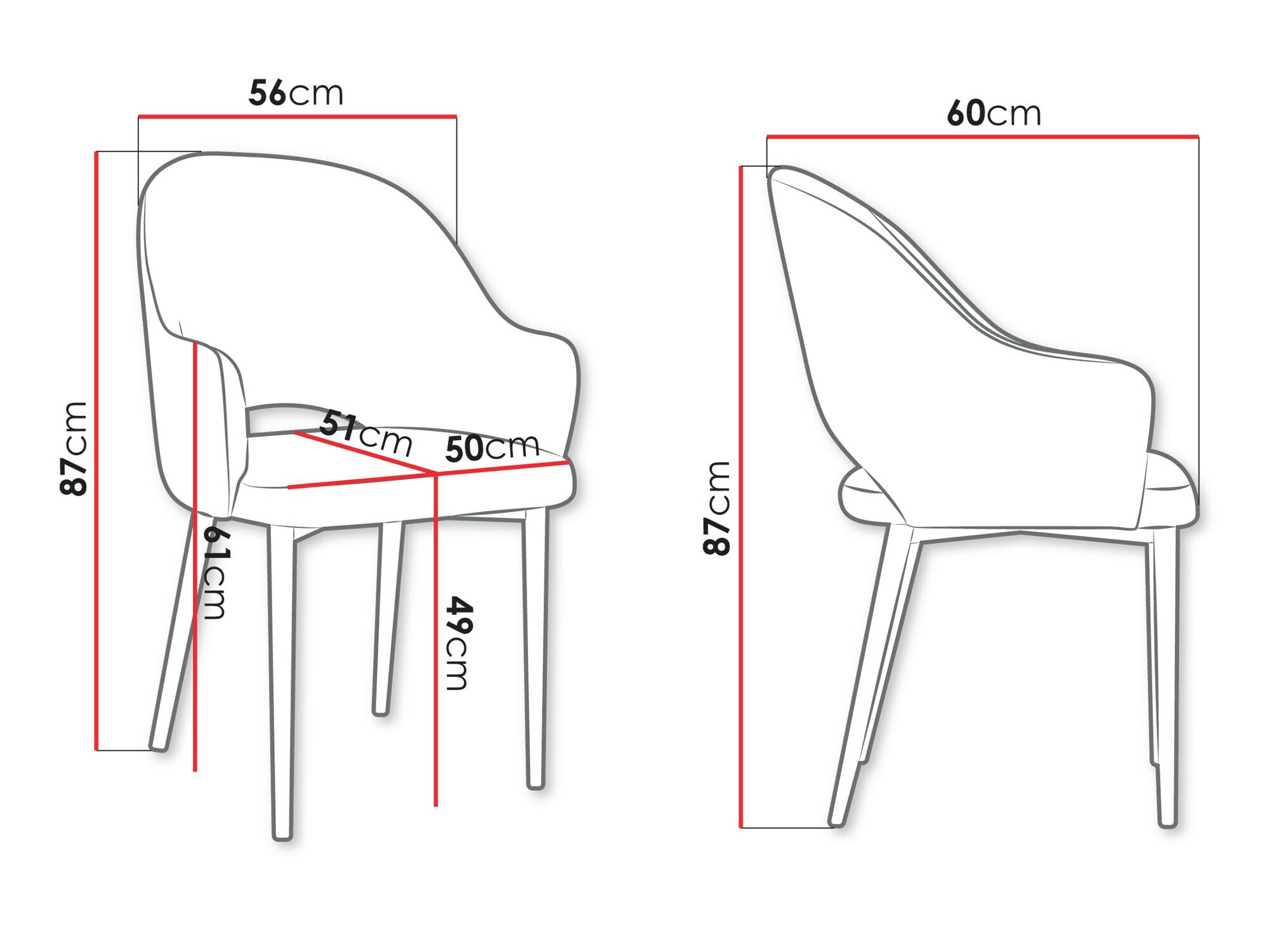 Chair Jackson 116 (Magic Velvet 2250)