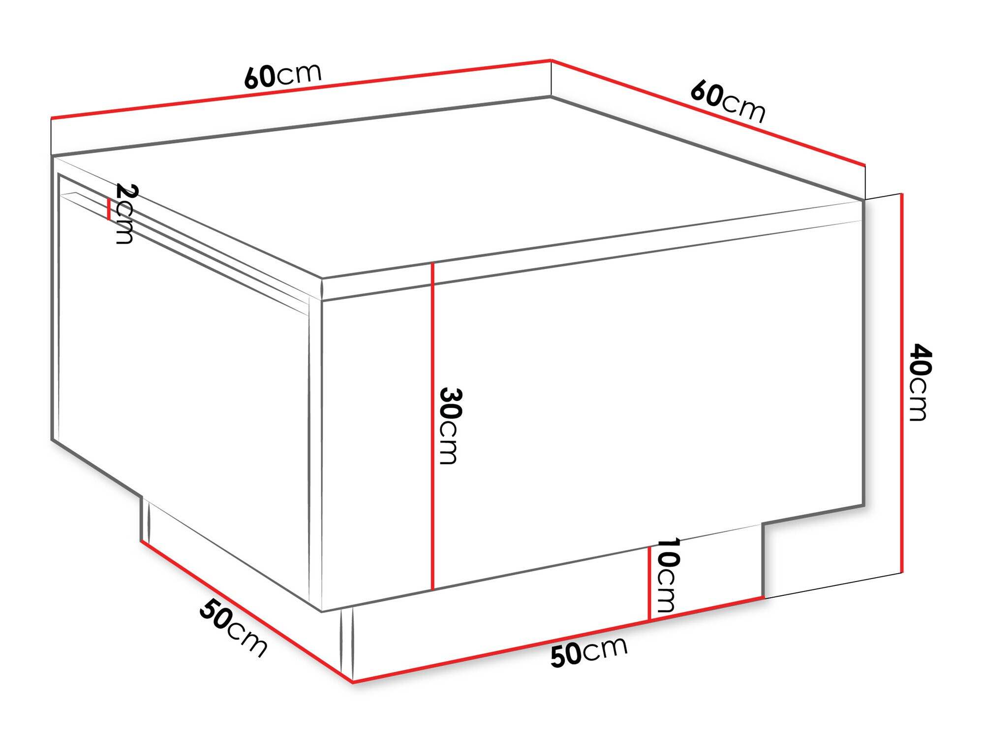 Coffee table Goodyear 133 (Black)