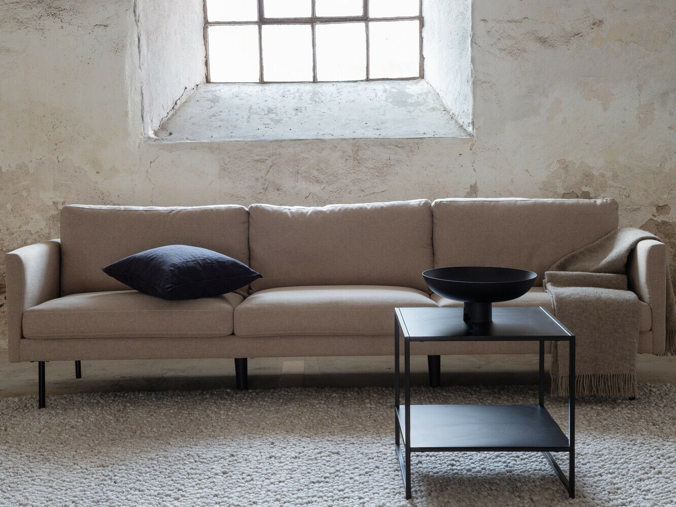 Sofa Fercame 103 (Brown + Black)