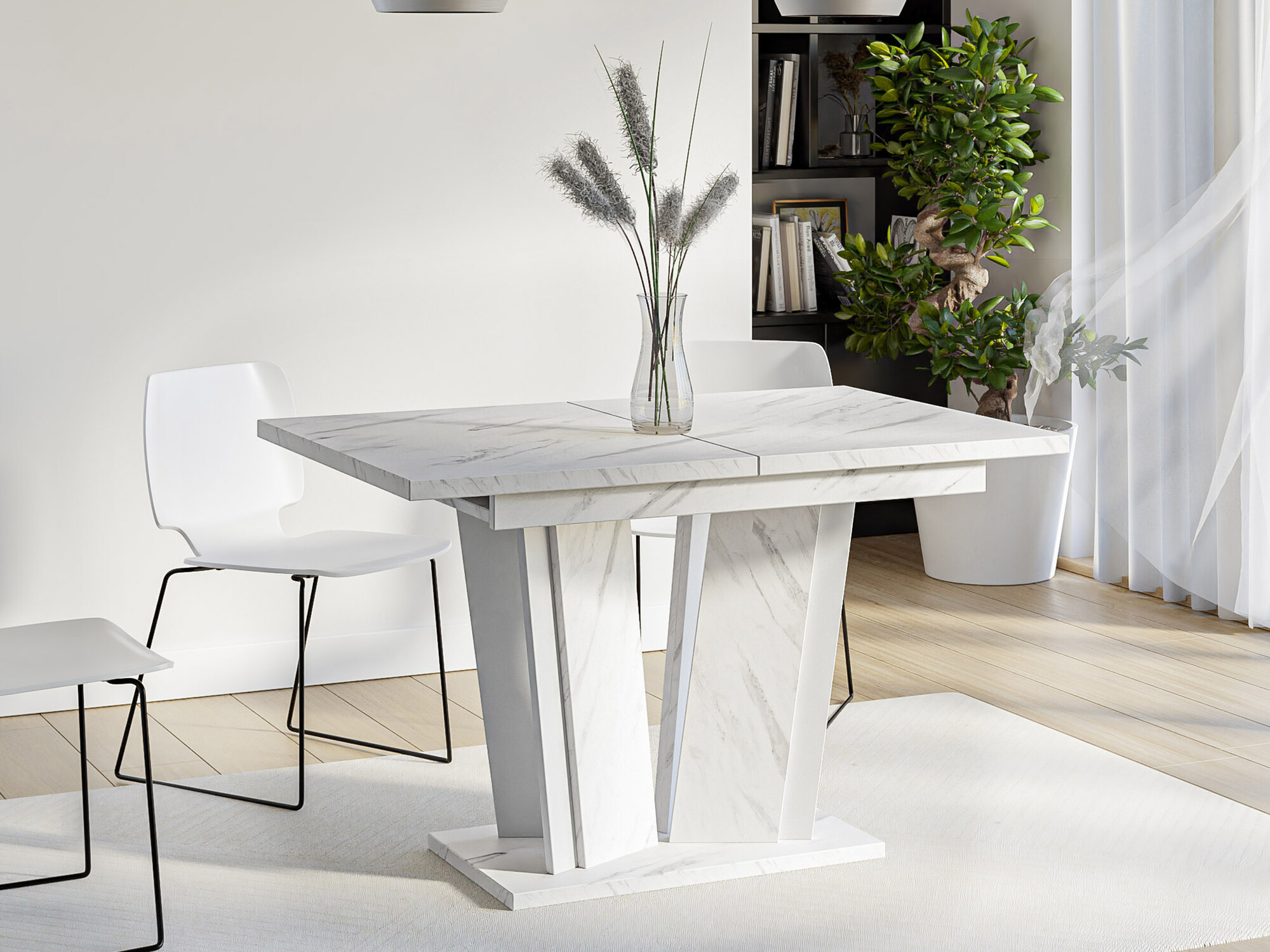 Table Goodyear 130 (White marble)