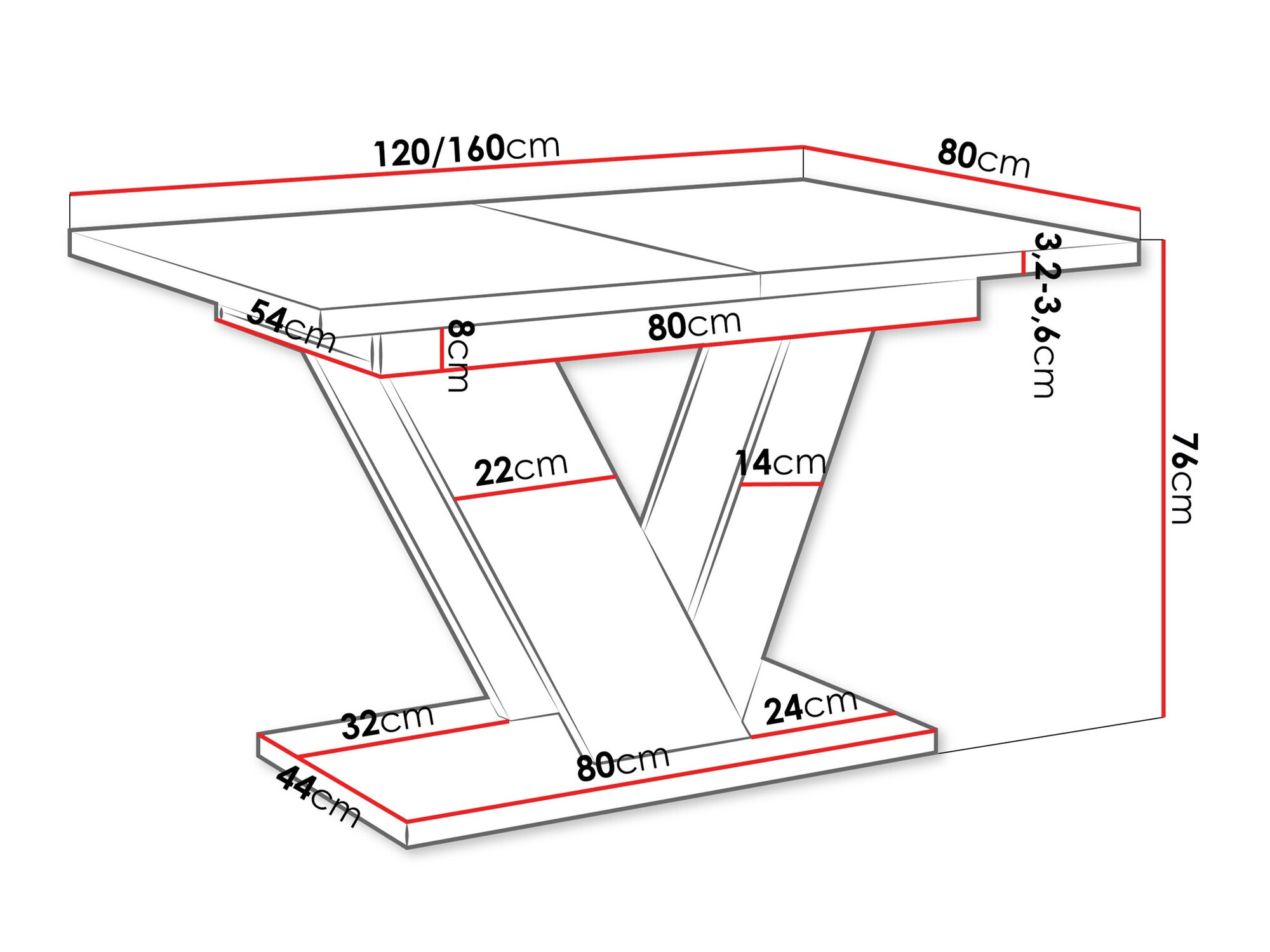 Table Violium (White marble)