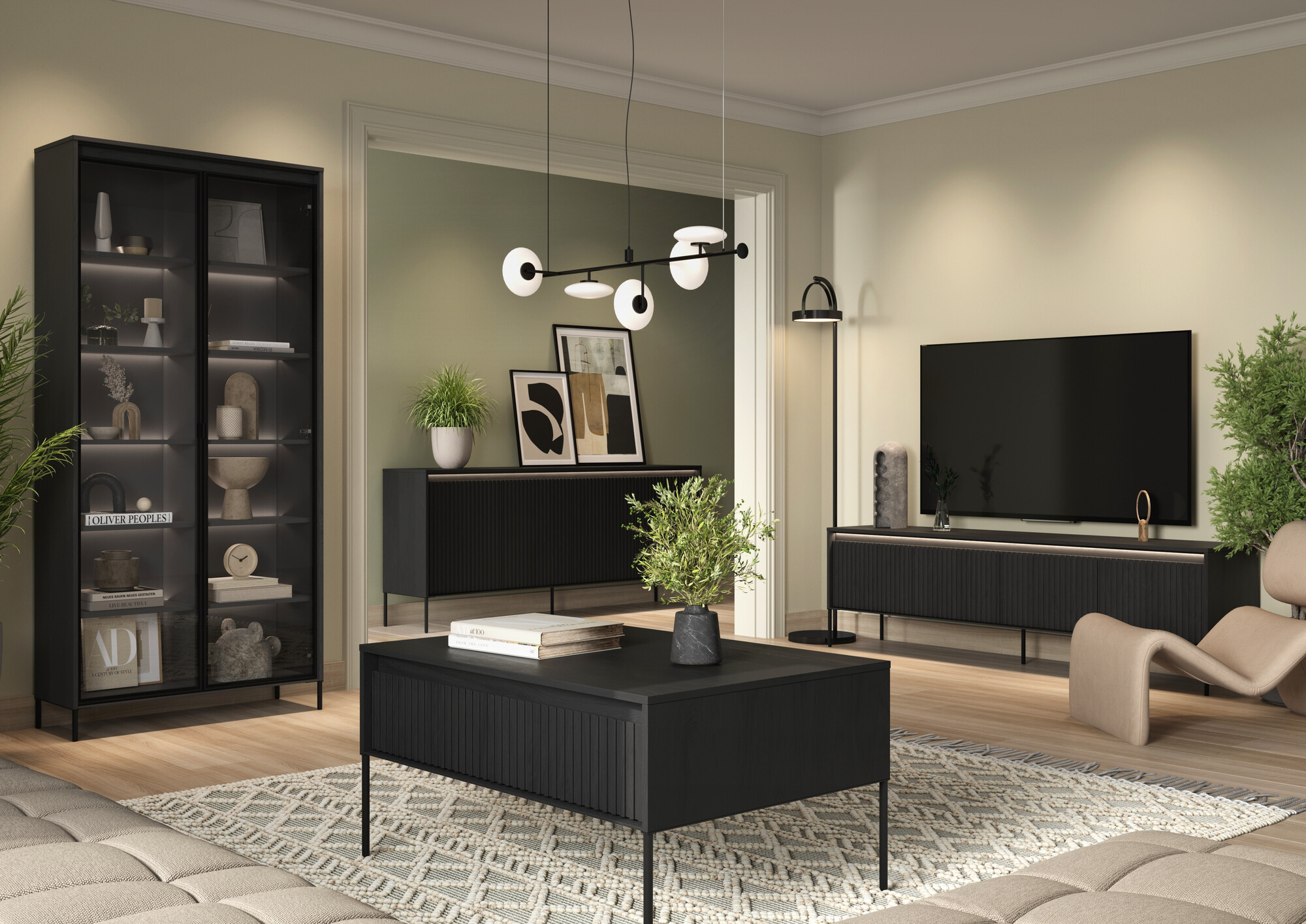 Bookcase Fernolu 106 (Black)