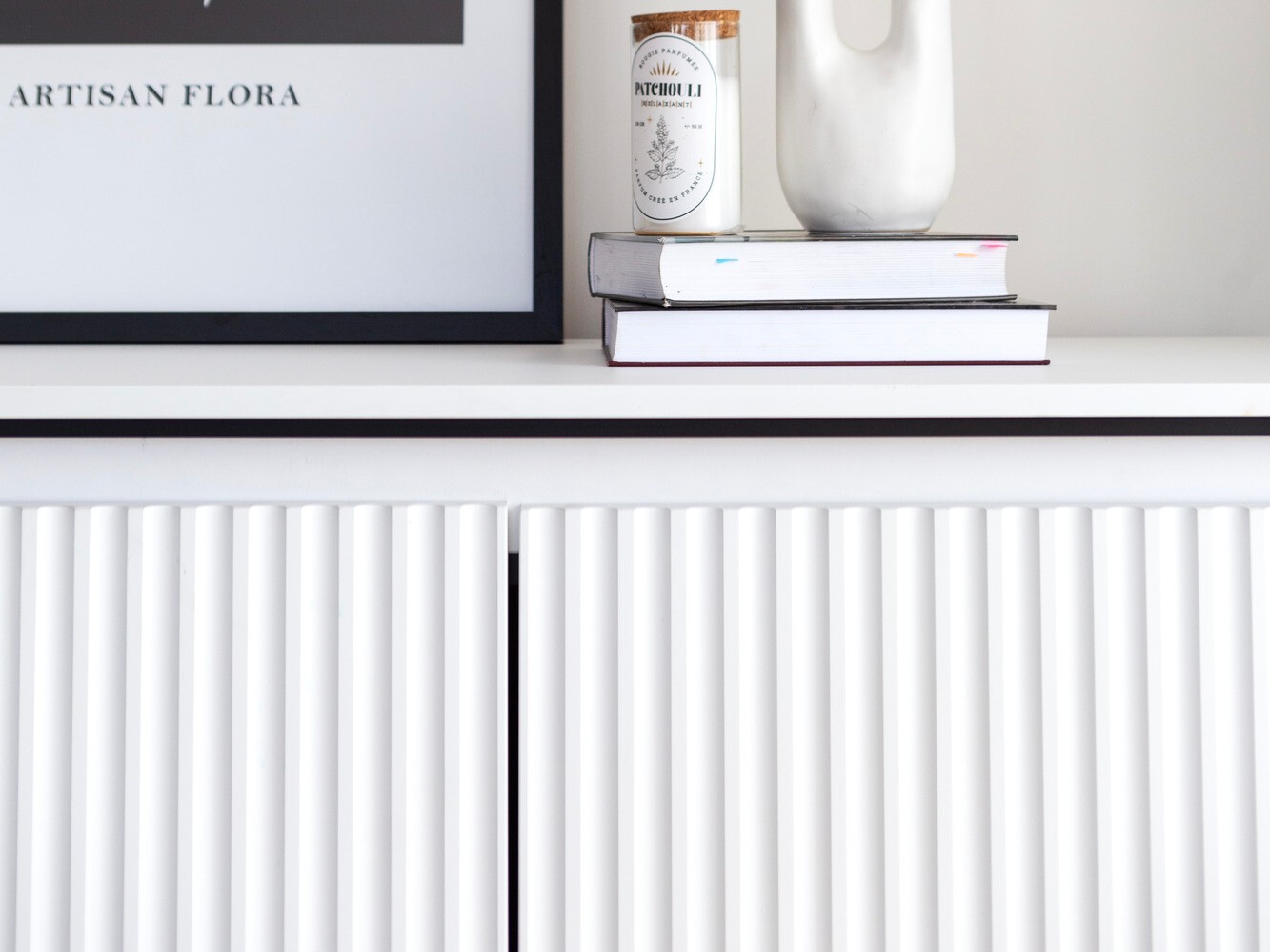Chest of drawers Fernolu 100 (White + Black)