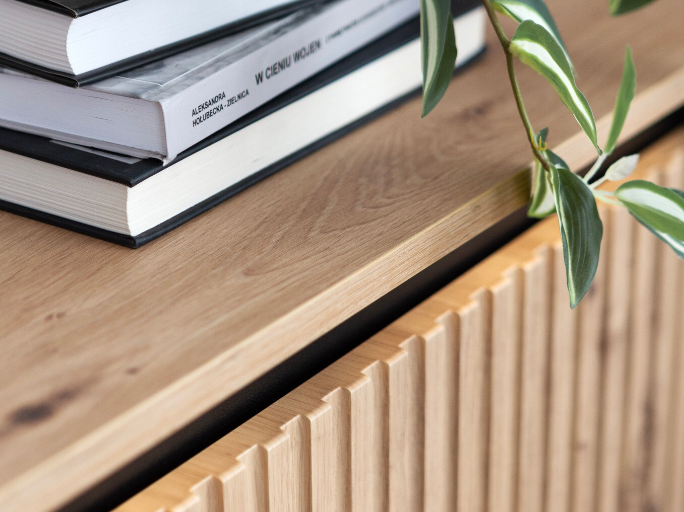 TV stand Fernolu 105 (Artisan oak + Black)
