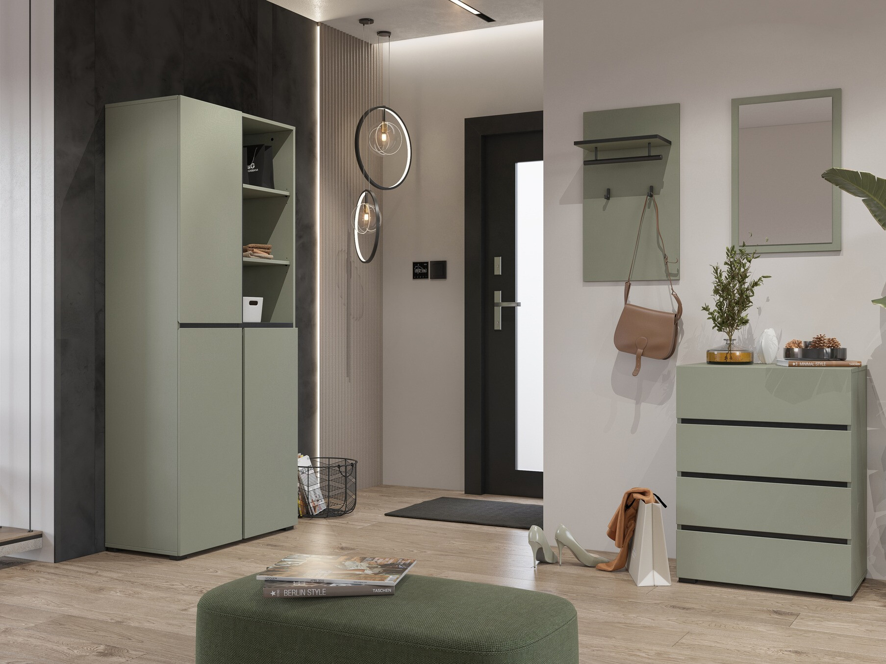 Coat rack Alfere 114 (Green)